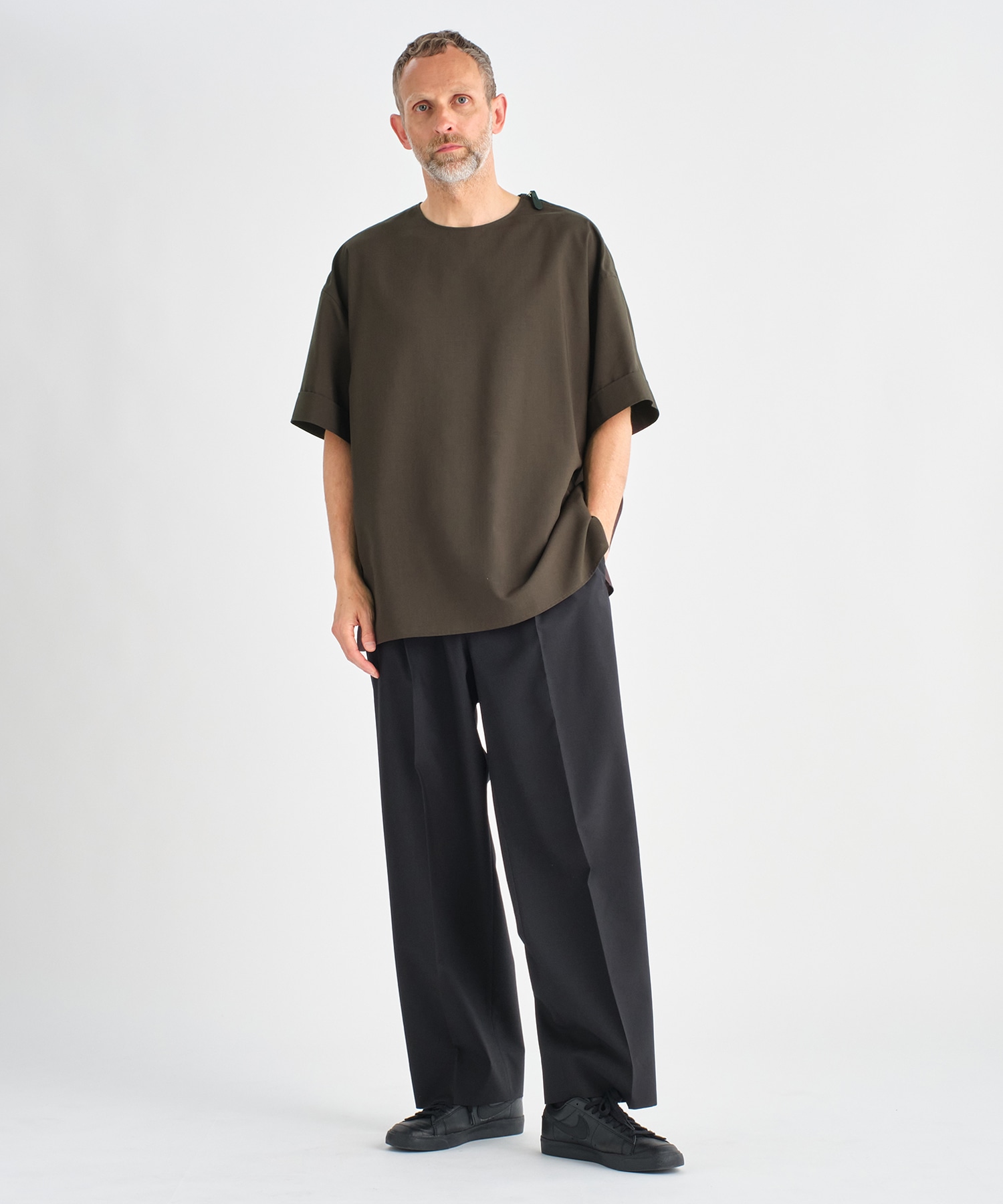 THE SIDE ZIP PULLOVER SHIRT SHORT SLEEVE THE RERACS
