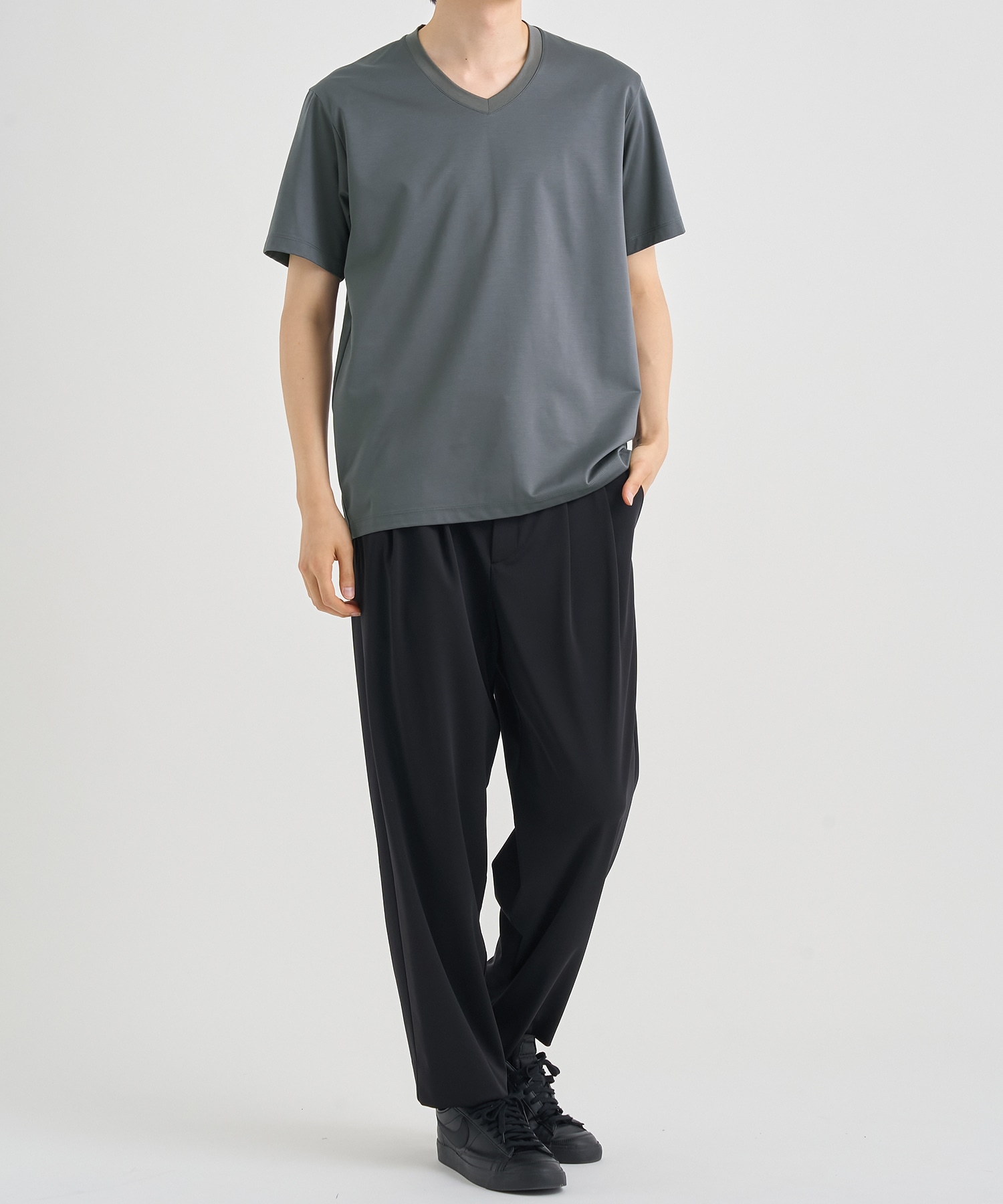 『もう、汗らない』SOLOTEX Jersey S/S V Neck T-Shirts THE TOKYO