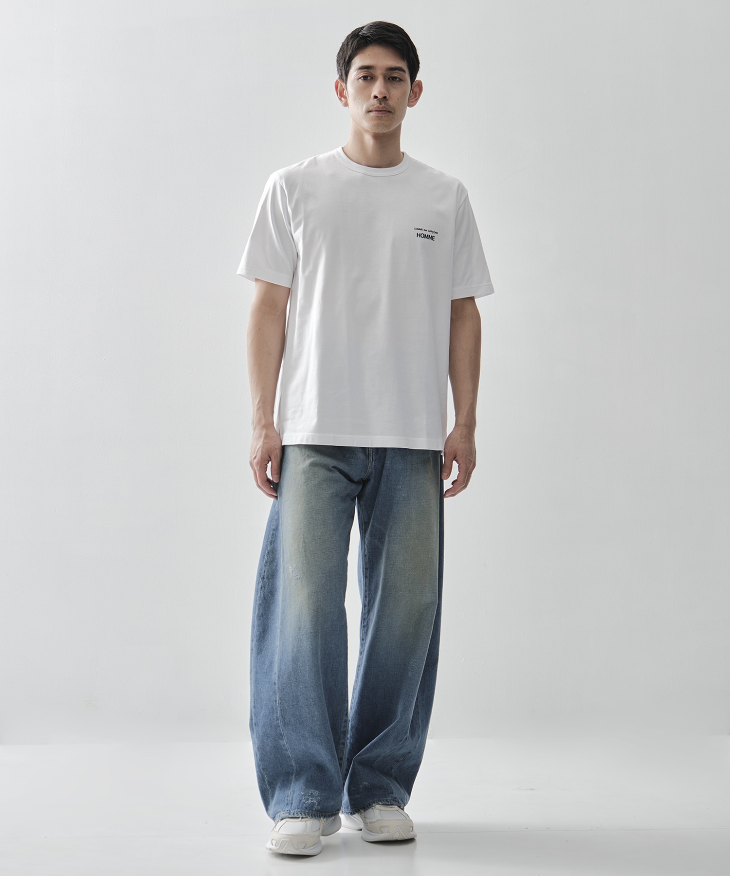 【コムデギャルソンオム】綿天竺 製品プリント S/S Tee COMME des GARCONS HOMME