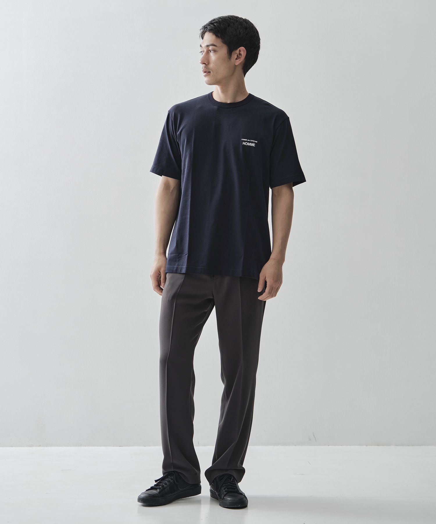 【コムデギャルソンオム】綿天竺 製品プリント S/S Tee COMME des GARCONS HOMME