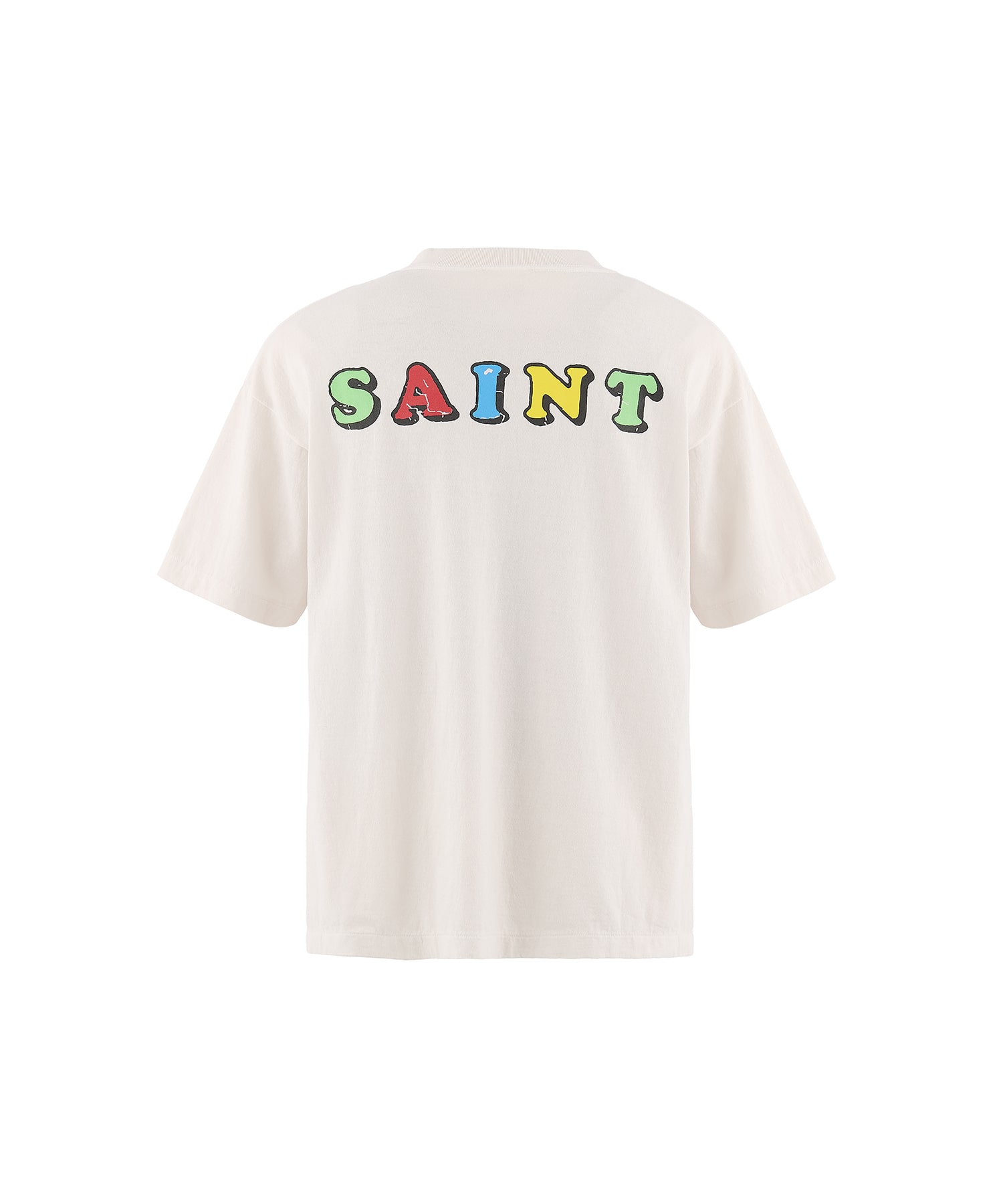 【セントマイケル】SM-MK8-0000-C03/JR_SS T-SHIRT/DESTROY/WHITE SAINT MXXXXXX