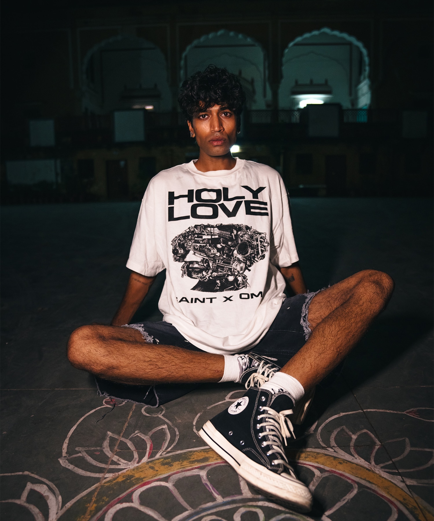 【セントマイケル】SM-MK8-0000-C08/KK_SS T-SHIRT/HOLY LOVE/WHITE SAINT MXXXXXX