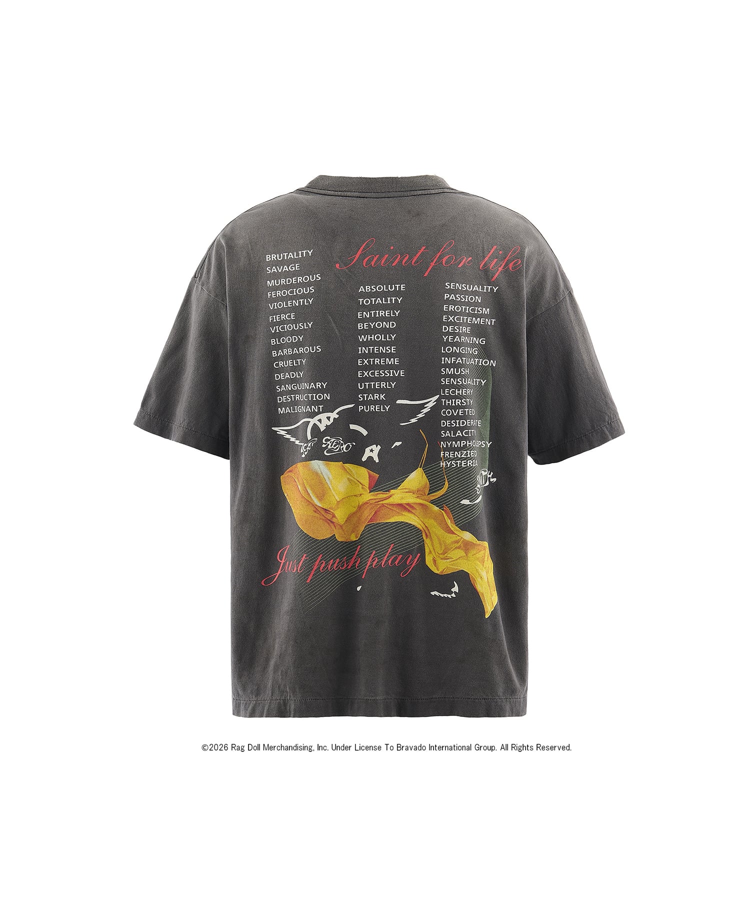 【セントマイケル】SM-MK8-0000-C25/AS_SS T-SHIRT/AEROSMITH/BLACK SAINT MXXXXXX