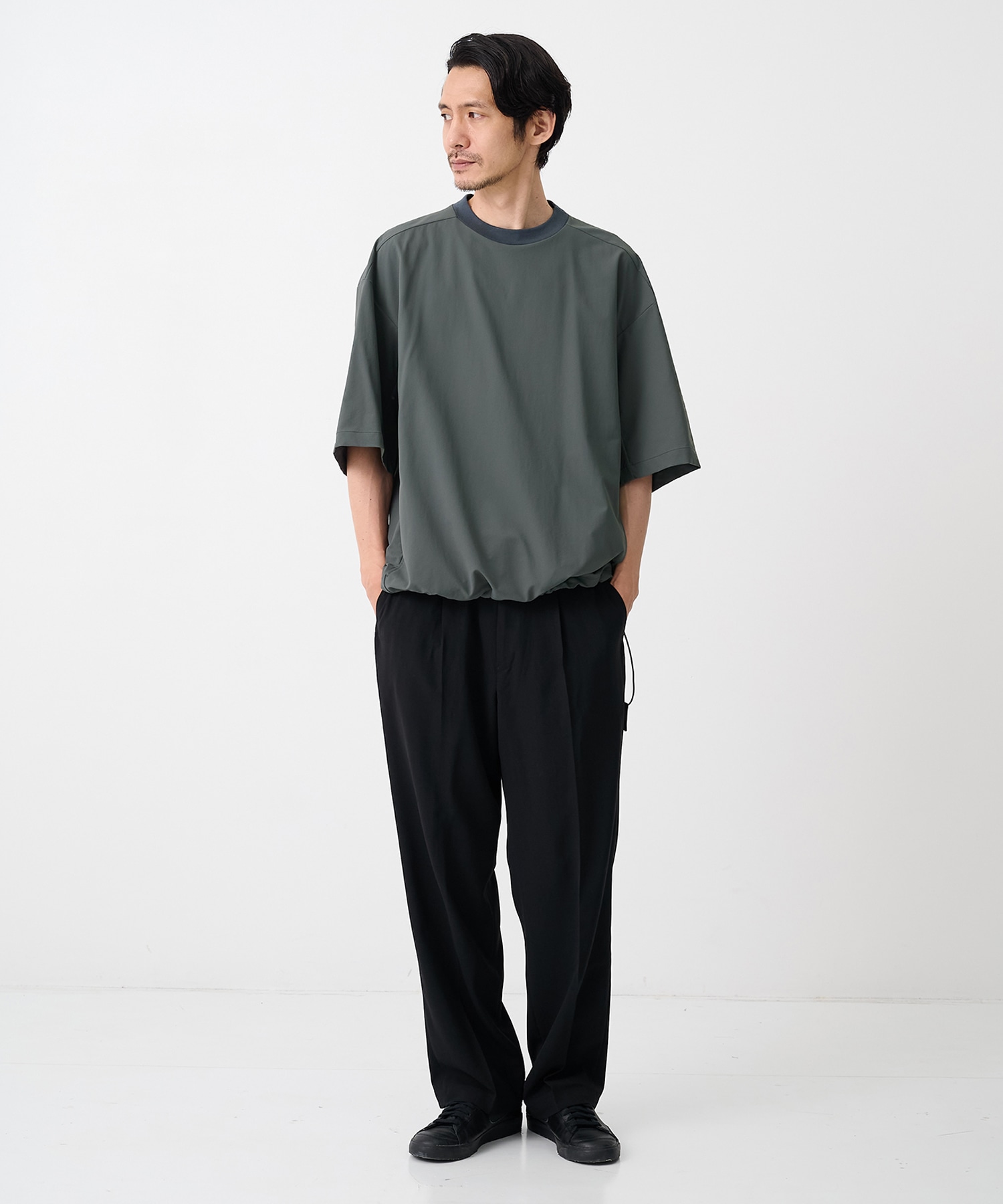 【エヌハリウッド】9261-CS52-004 PANELED T-SHIRT N.HOOLYWOOD