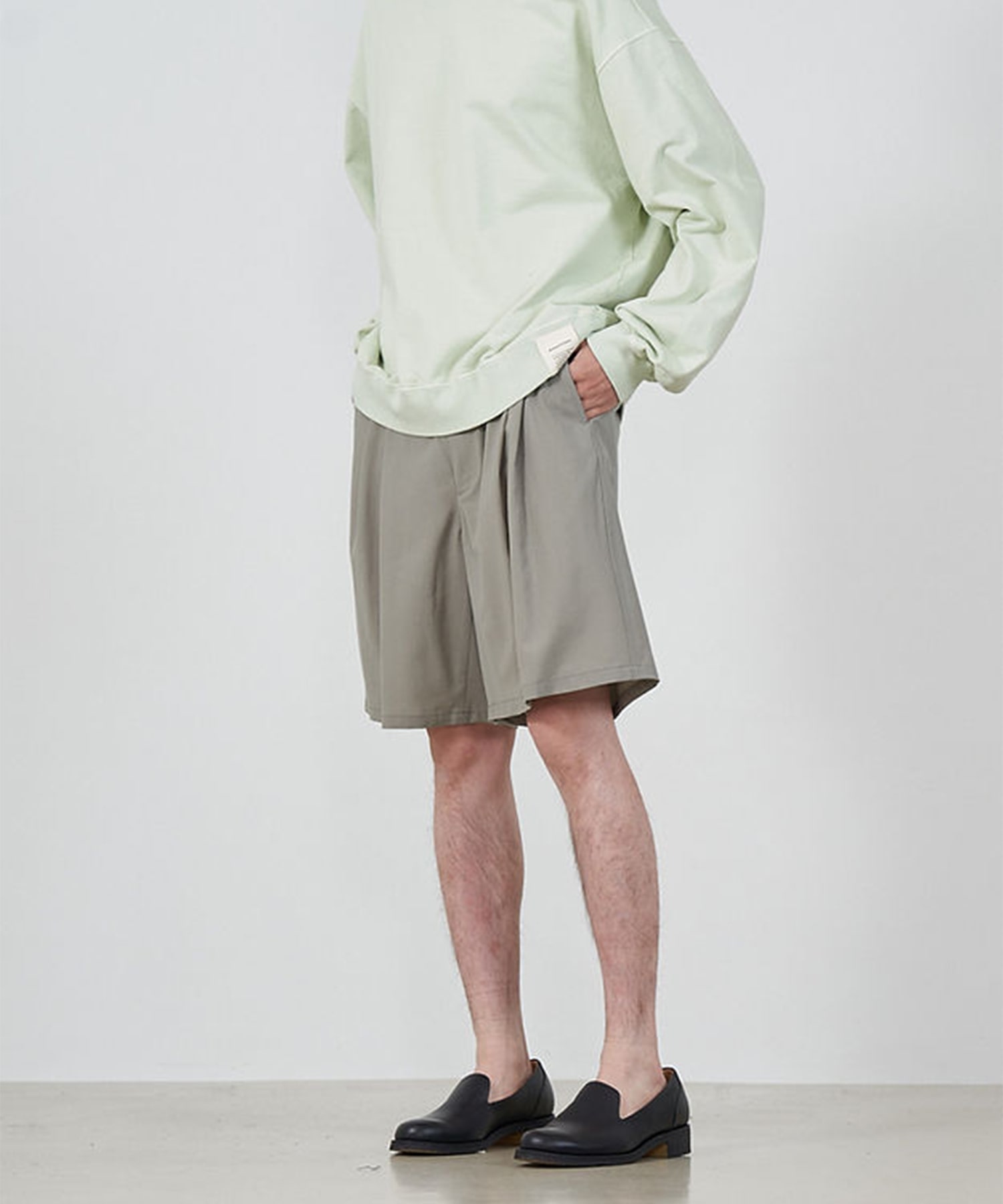【ヨーク】WOOL TROPICAL WIDE-LEG EASY SHORTS YOKE