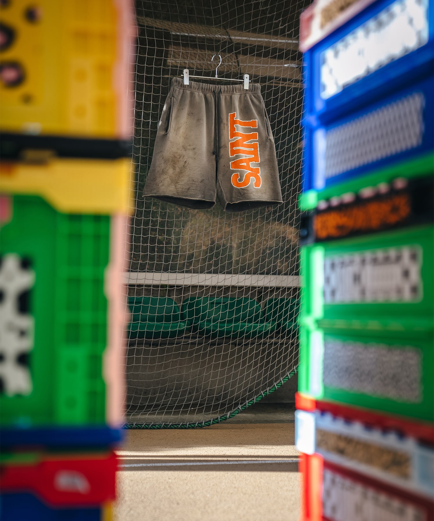 【セントマイケル】SM-MK8-0000-069/SWEAT SHORTS/SAINT/CHARCOAL SAINT MXXXXXX