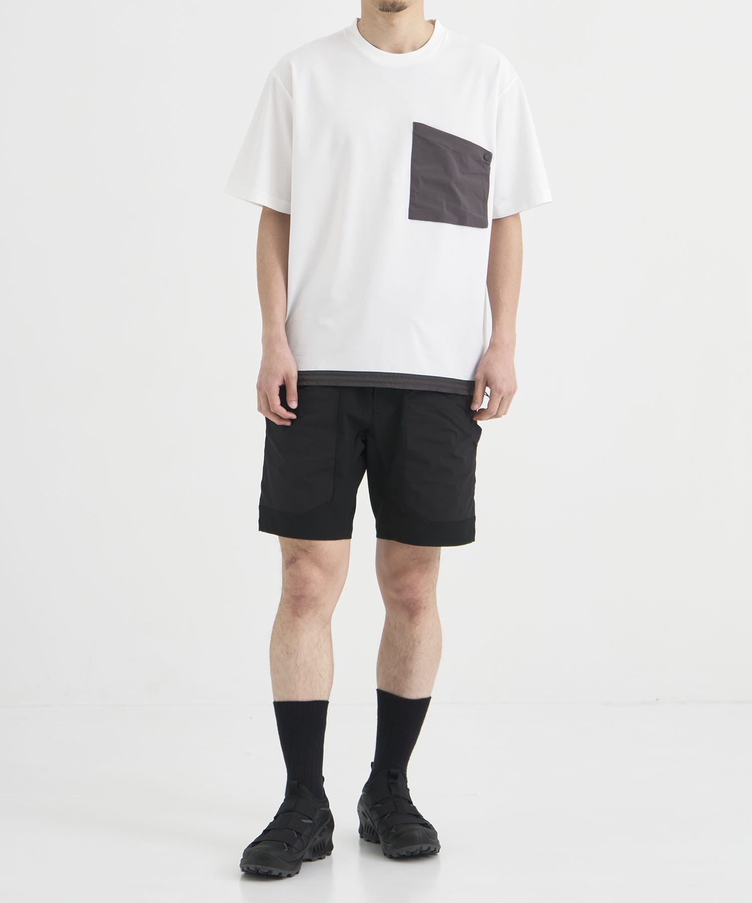 別注 DRAW CORD S/S POCKET TEE White Mountaineering