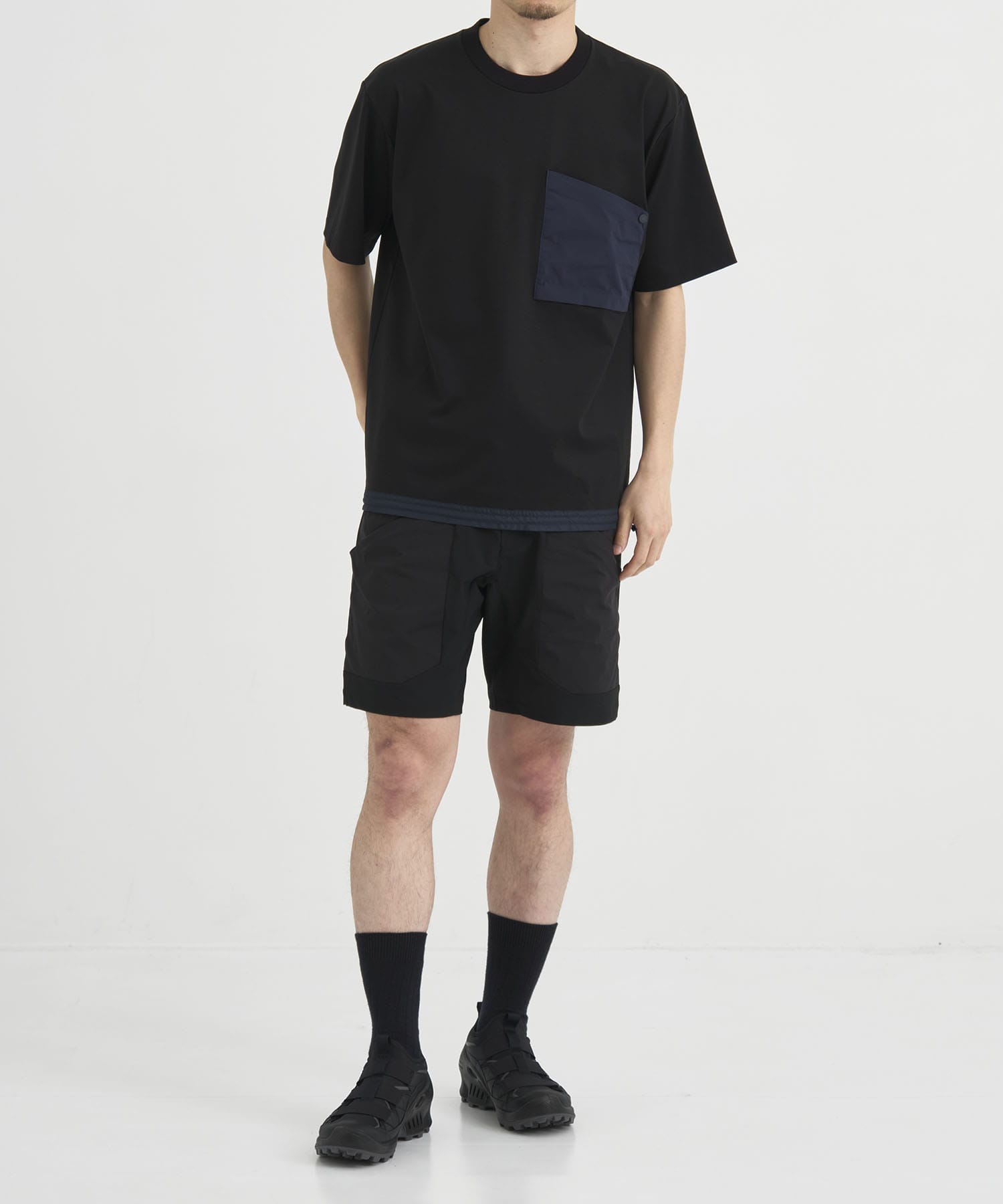 別注 DRAW CORD S/S POCKET TEE White Mountaineering