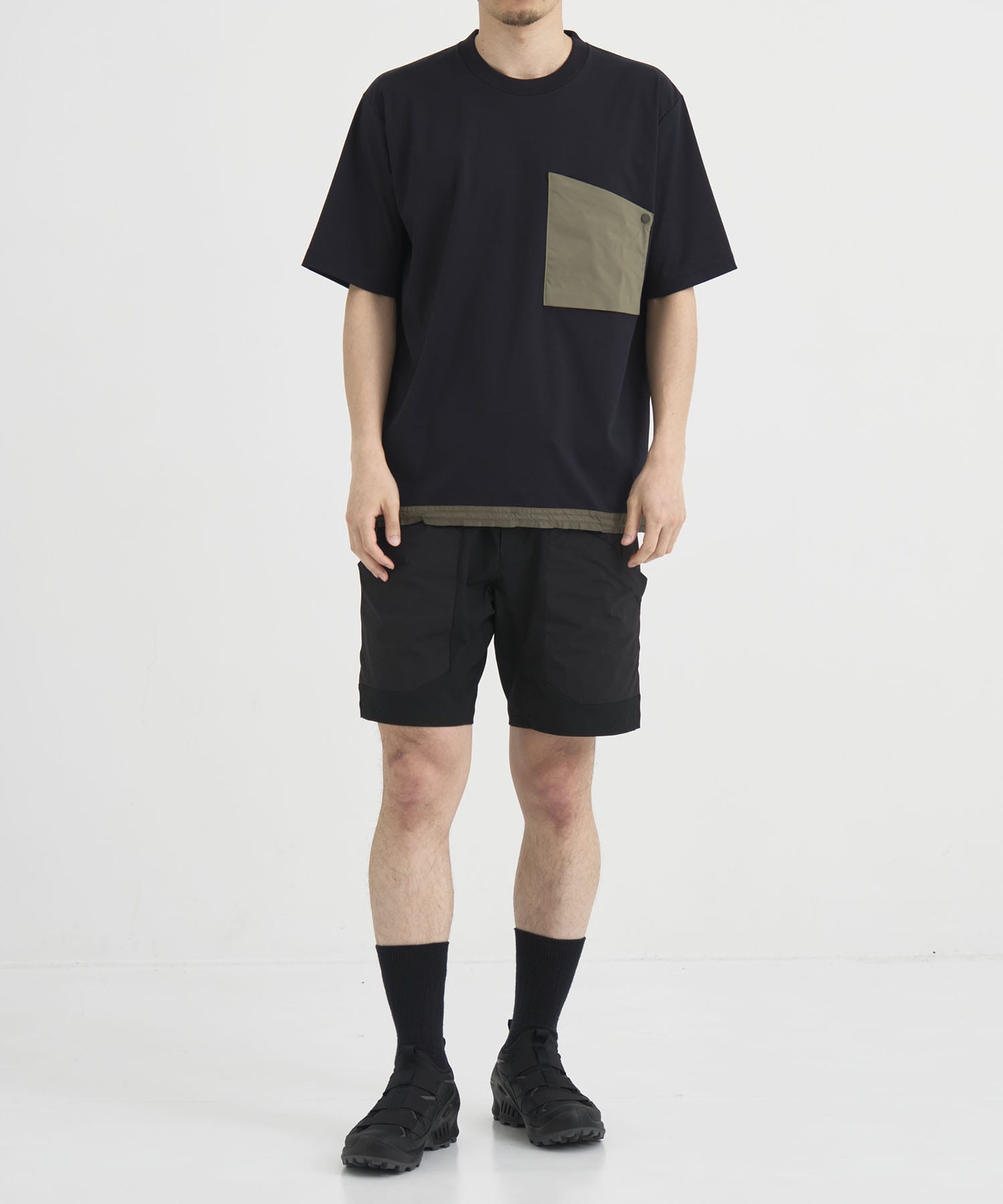 別注 DRAW CORD S/S POCKET TEE White Mountaineering