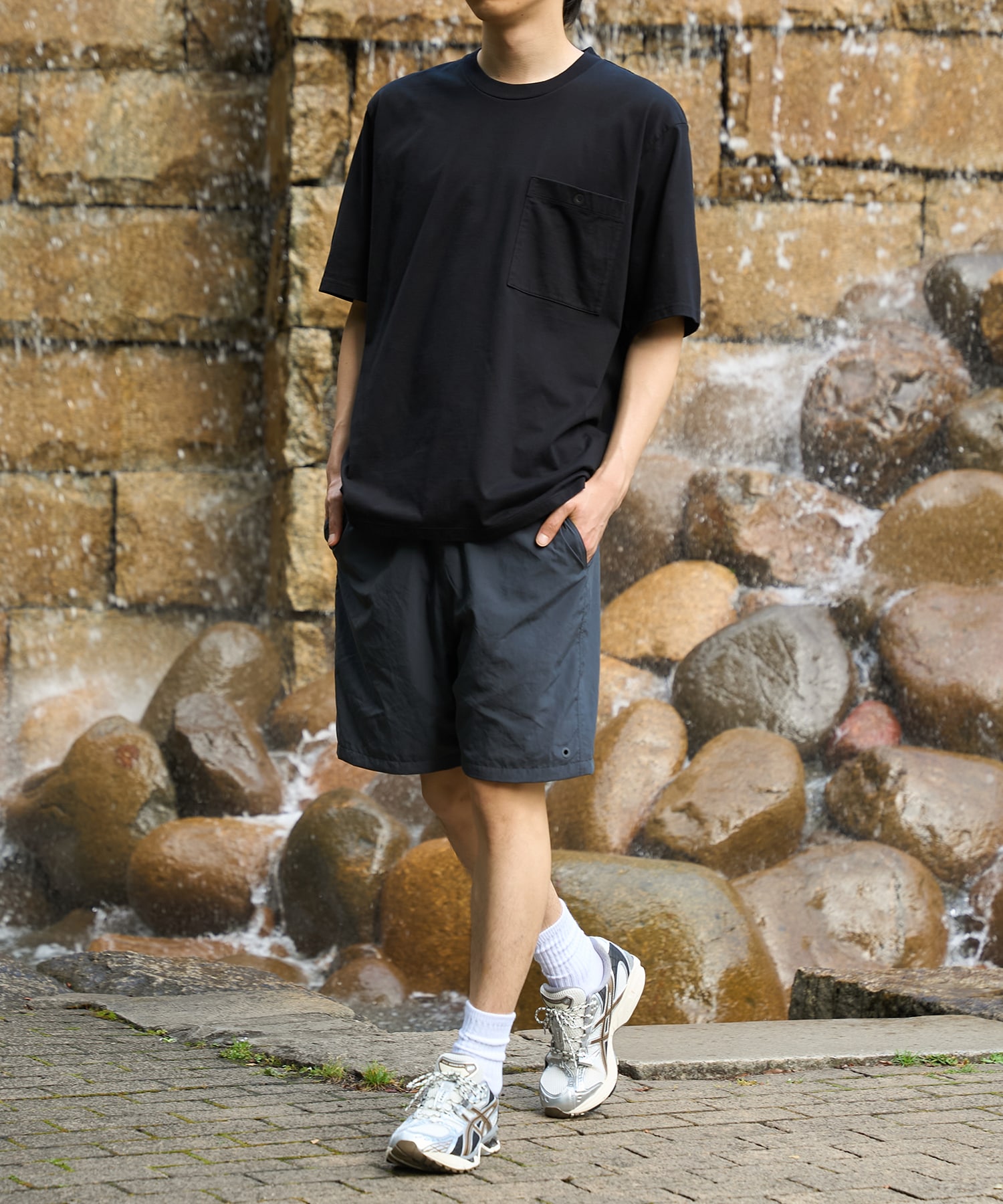 別注 ONE EYELET POCKET TEE White Mountaineering
