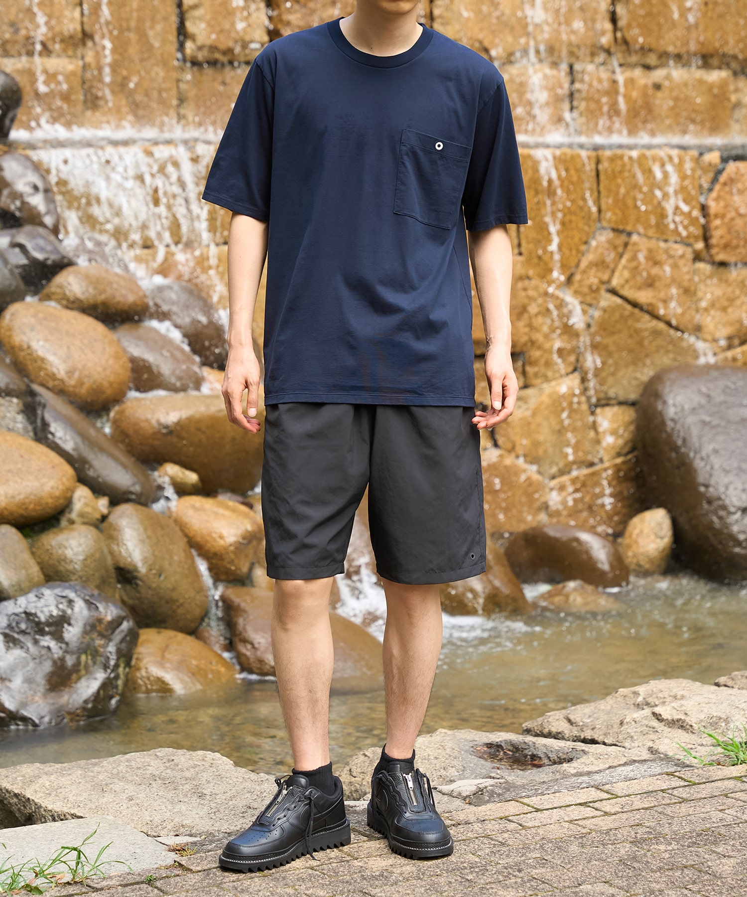 別注 ONE EYELET POCKET TEE White Mountaineering