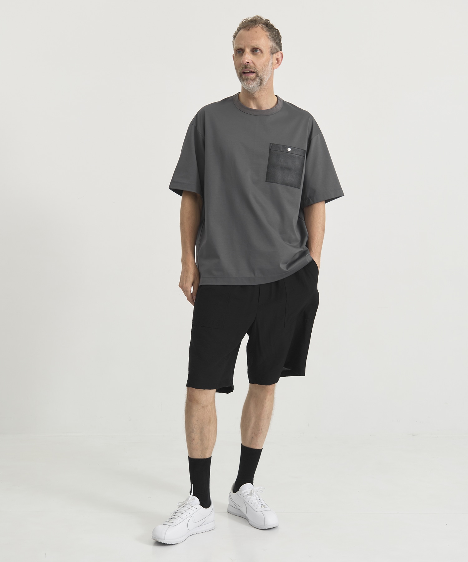『もう、汗らない』SOLOTEX Jersey Washable Neo Leather Pocket T-Shirts THE TOKYO
