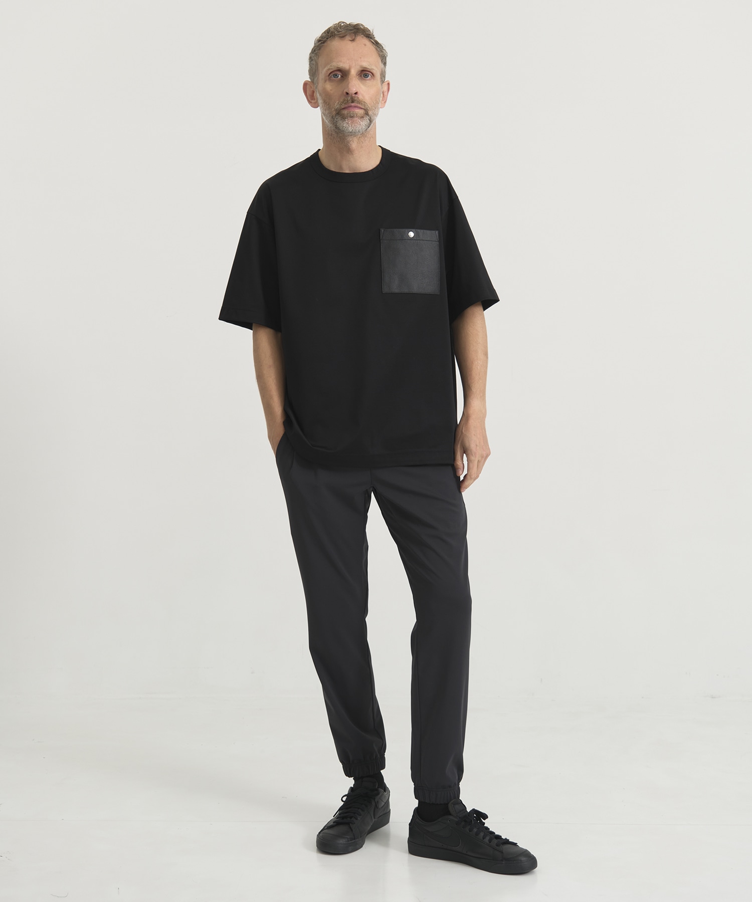 『もう、汗らない』SOLOTEX Jersey Washable Neo Leather Pocket T-Shirts THE TOKYO