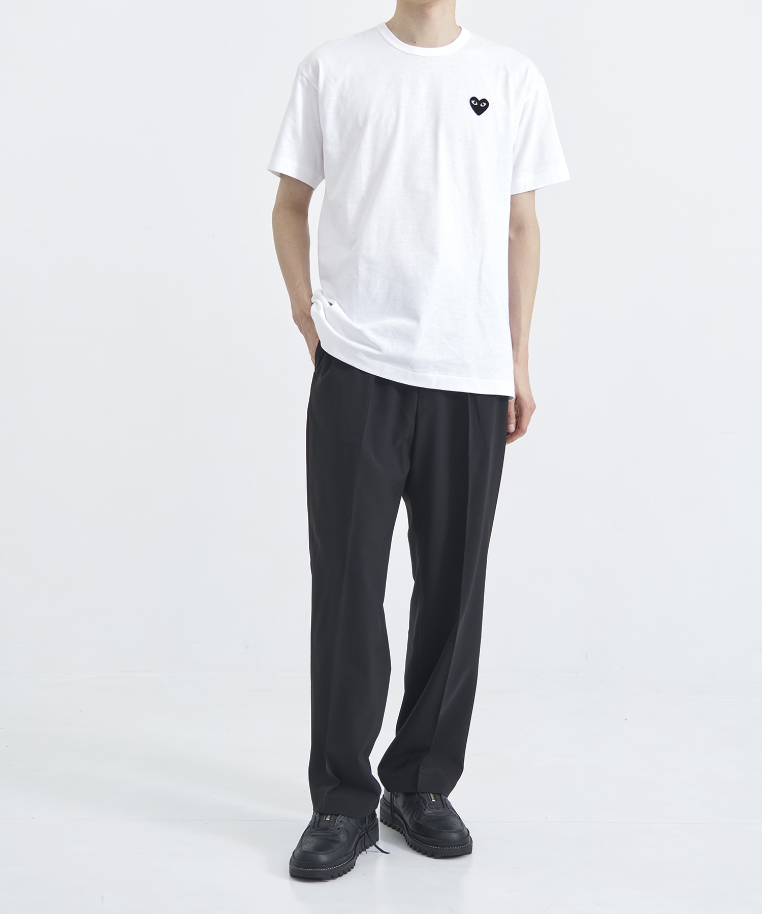 T-SHIRT BLACK BLACK HEART PLAY COMME des GARCONS