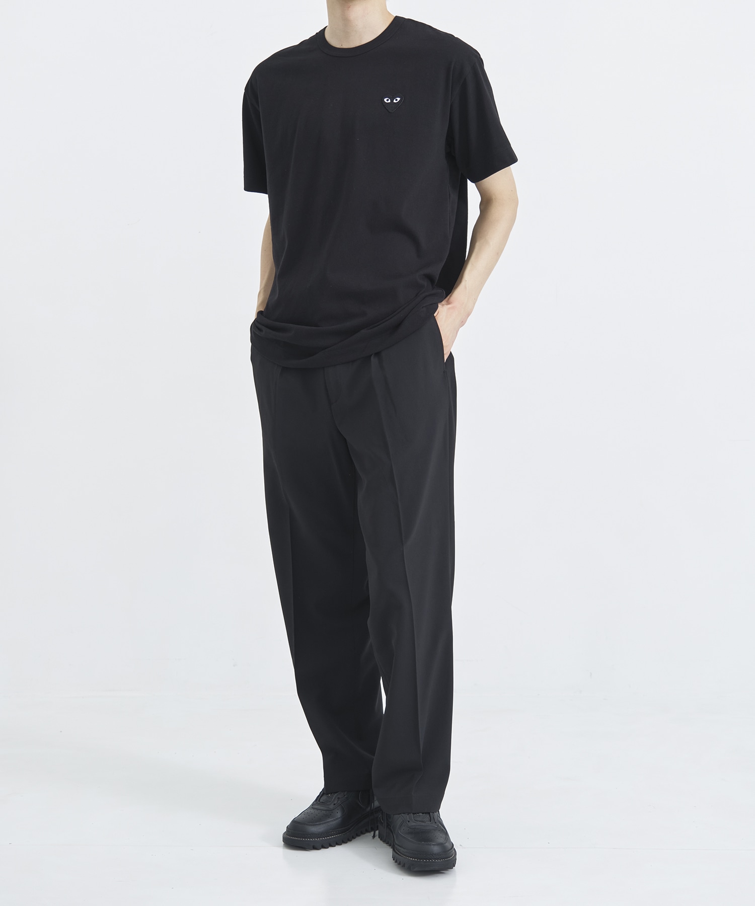 T-SHIRT BLACK BLACK HEART PLAY COMME des GARCONS