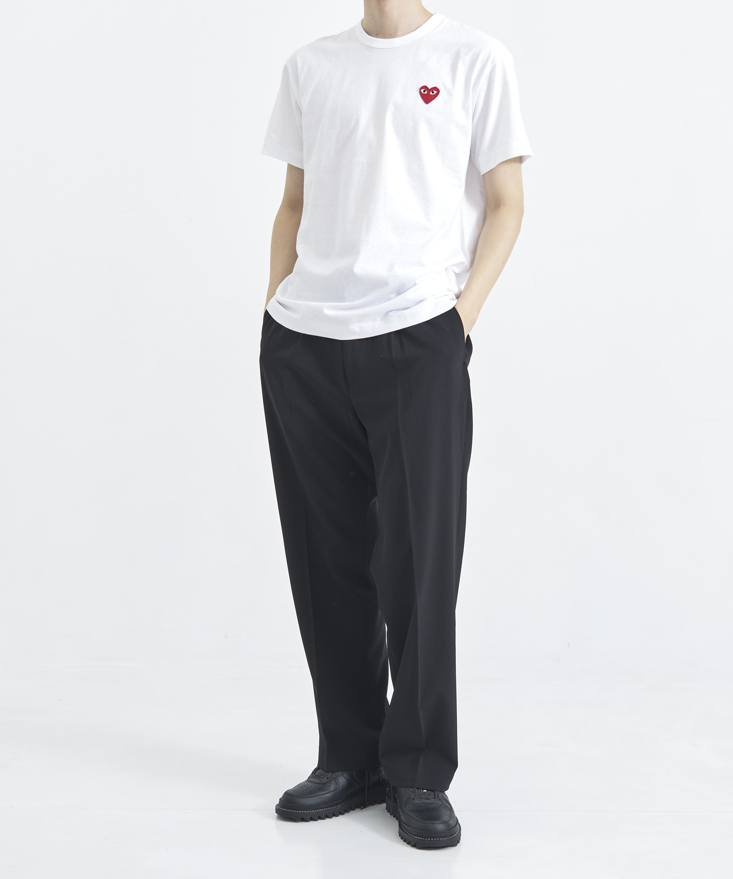T-SHIRT RED EMBLEM RED HEART PLAY COMME des GARCONS