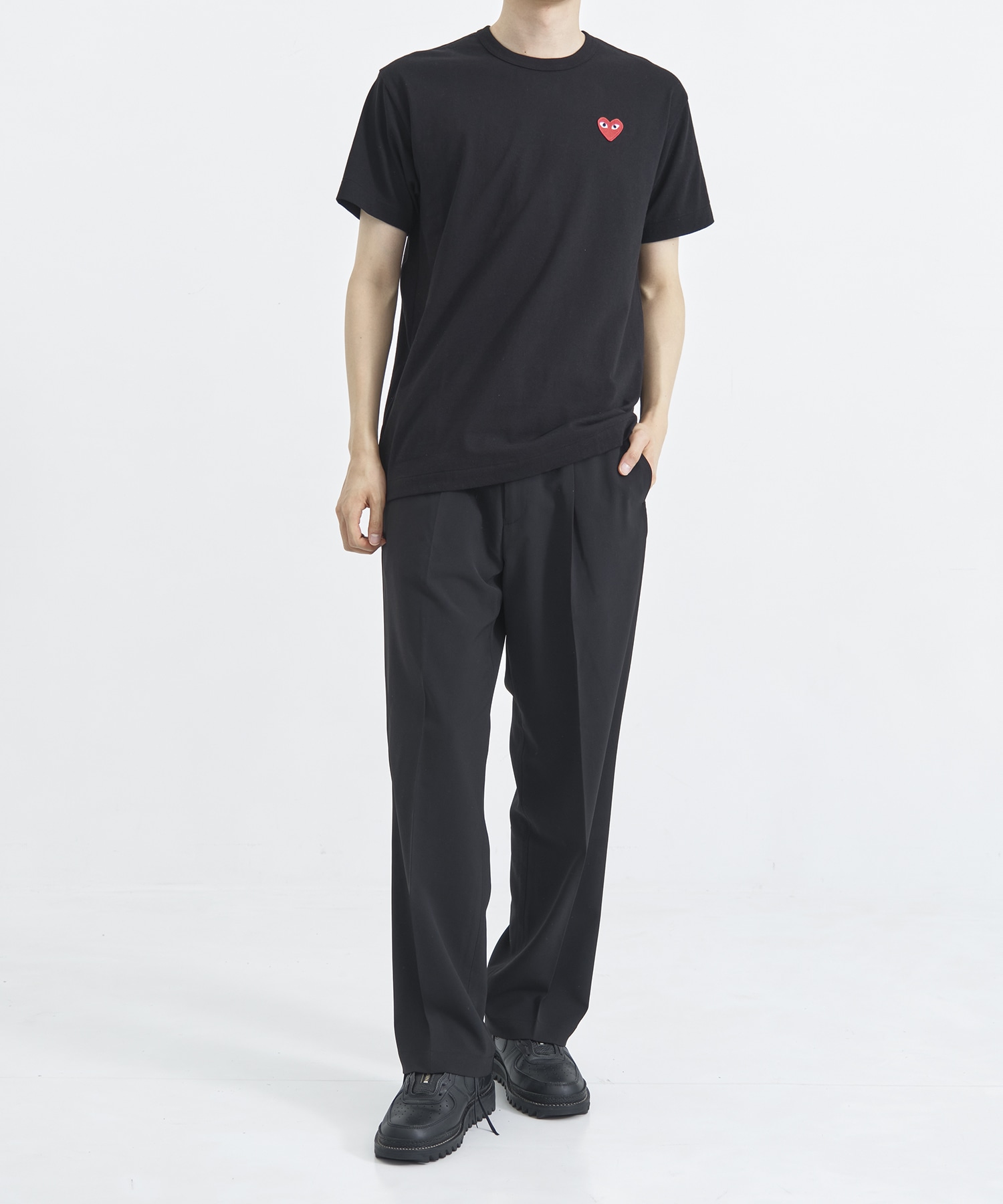 T-SHIRT RED EMBLEM RED HEART PLAY COMME des GARCONS