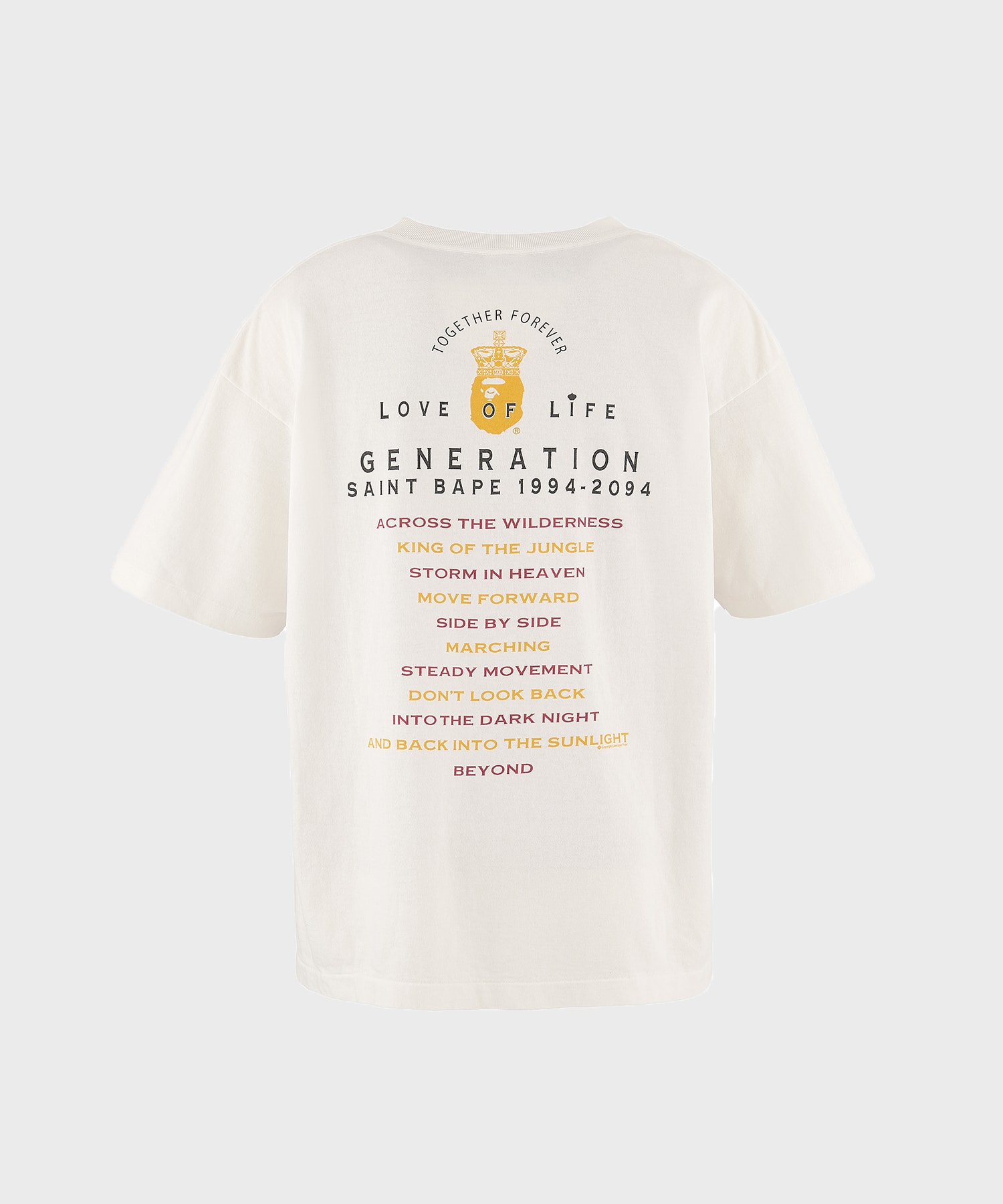 SM-HR1-0000-C36 BAPE S/S TEE SAINT MXXXXXX