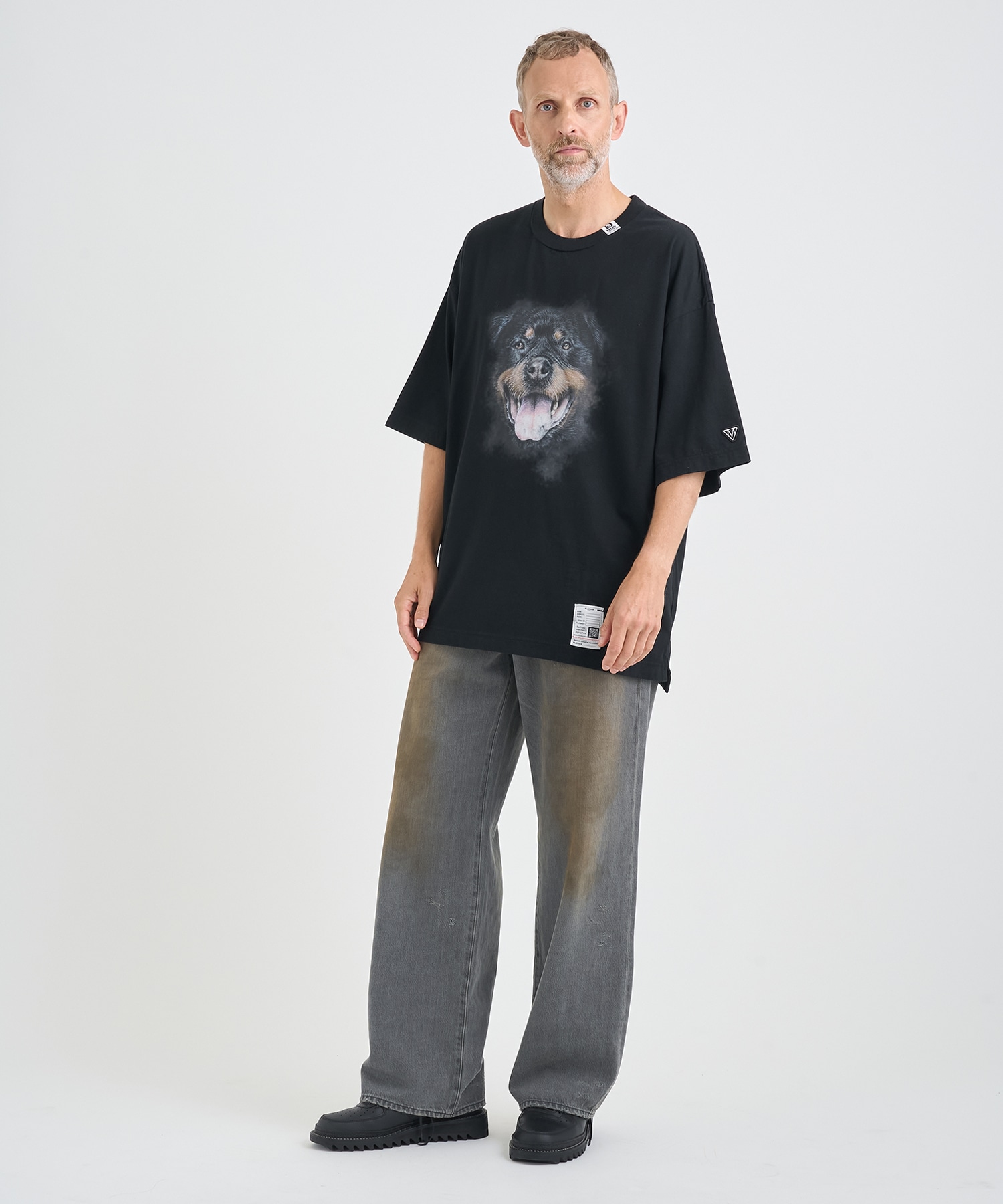 DOG PRINTED TEE Maison MIHARA YASUHIRO