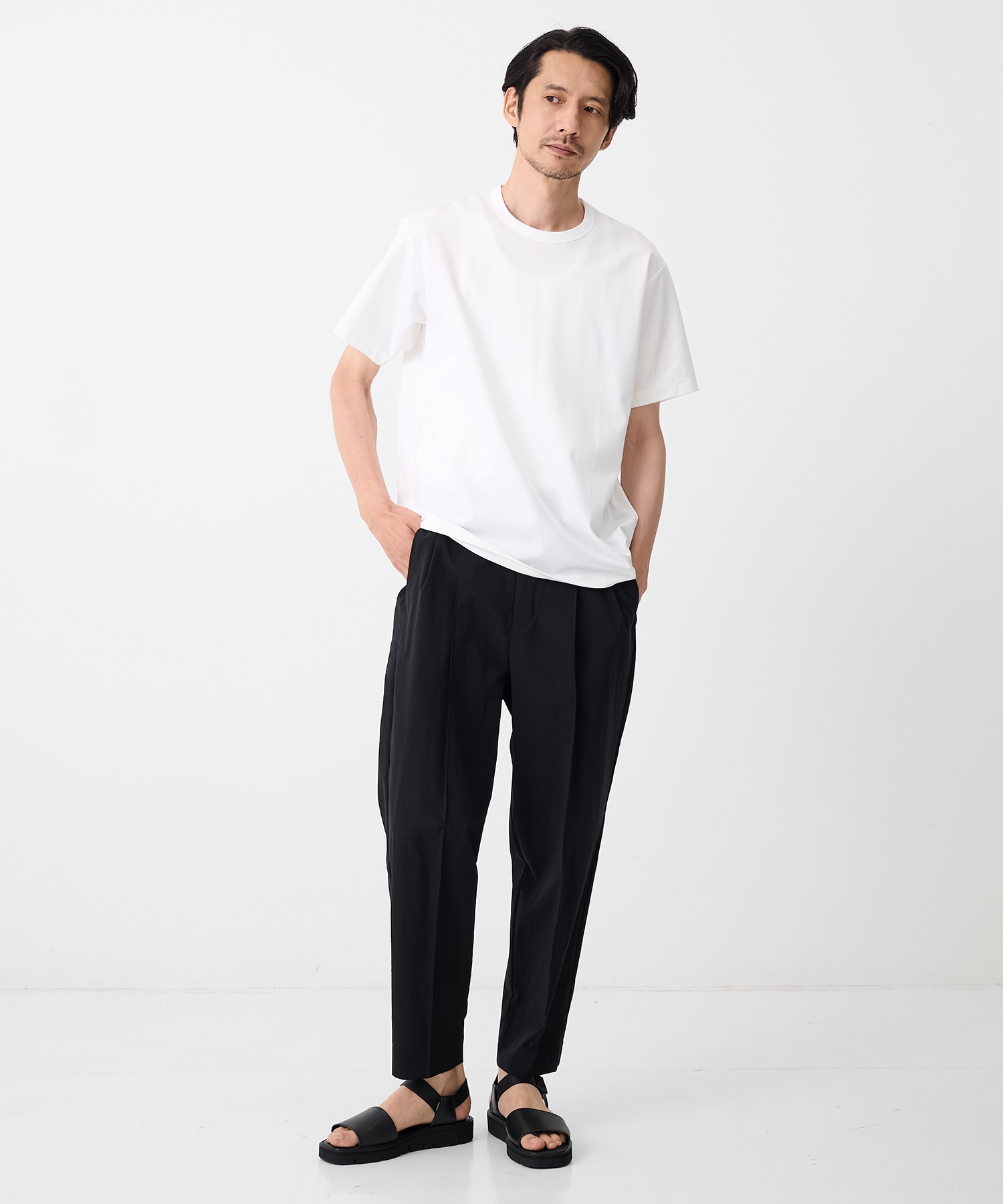 着た方が涼しい Pintucrease Wide Tapered Pants THE TOKYO