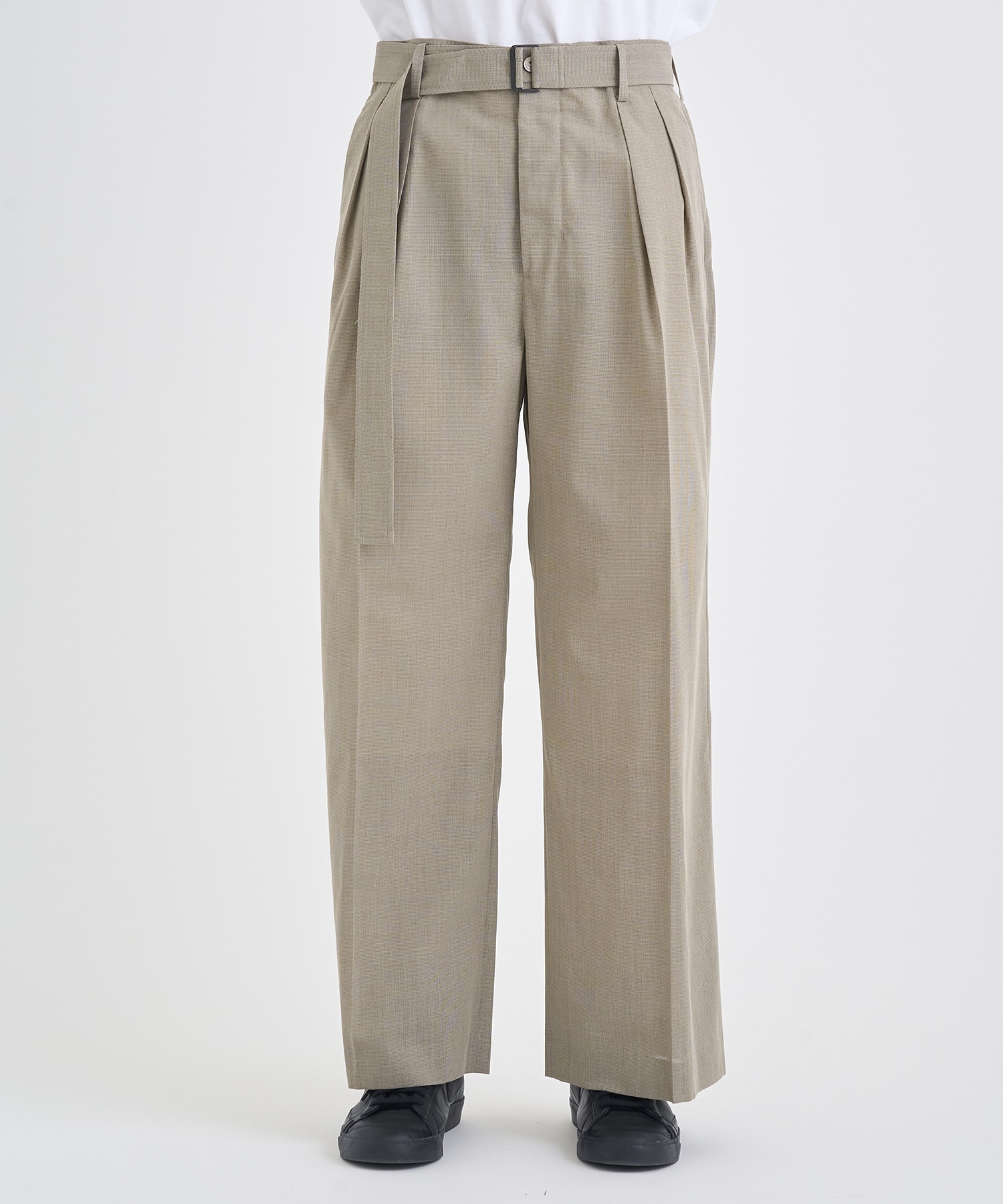 別注 BELTED BAGGY TROUSERS IRENISA