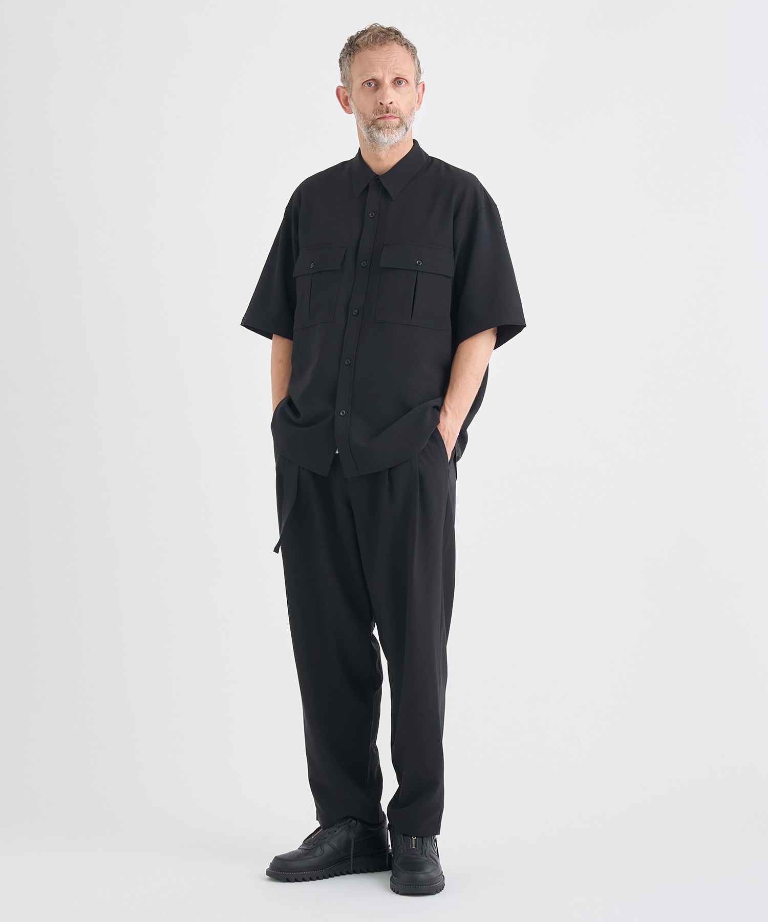別注 PE CONPACT TWILL BELTED PANTS ATTACHMENT