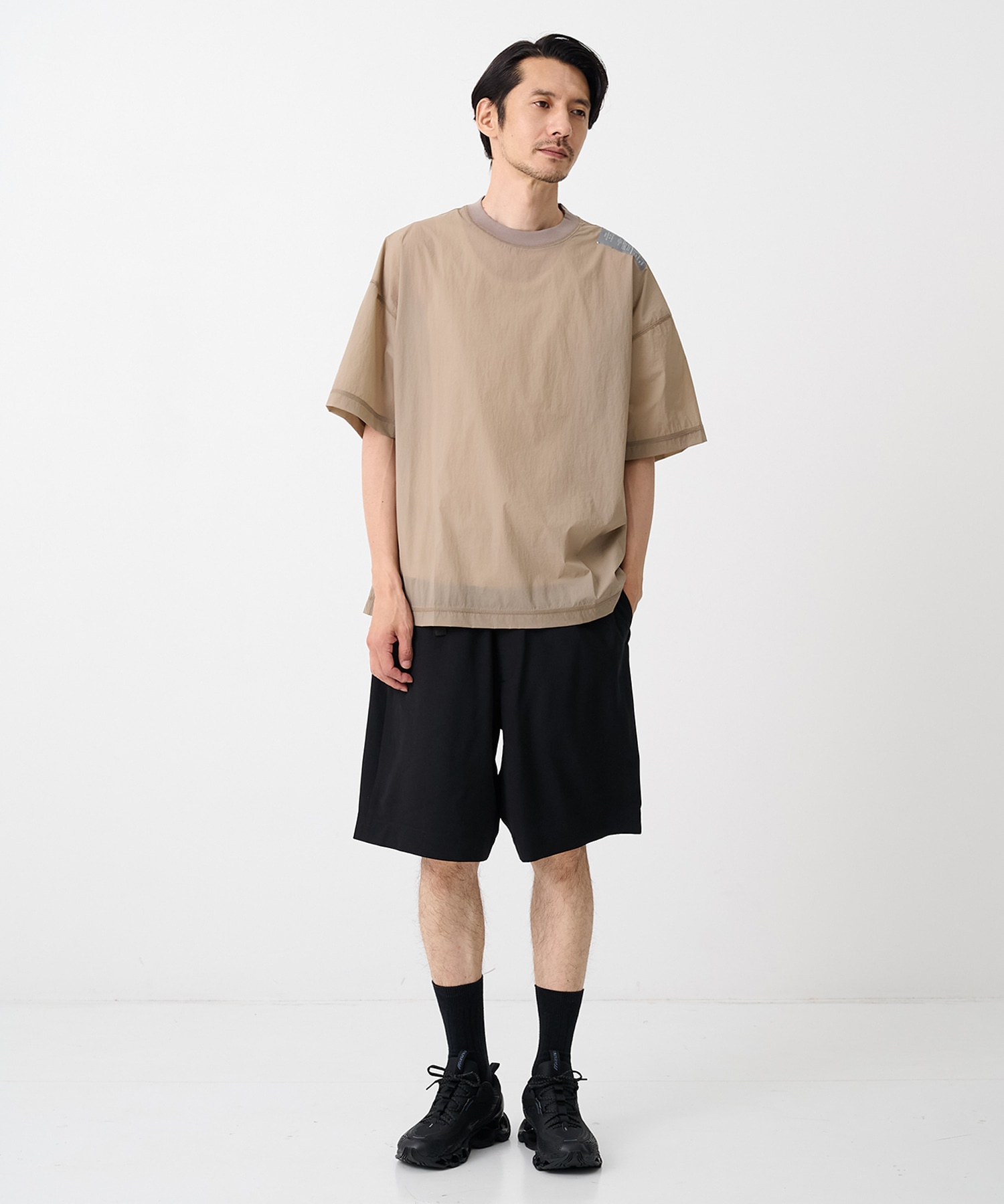 【エヌハリウッド】2261-CP54-011 WEBBING BELT HALF PANTS N.HOOLYWOOD