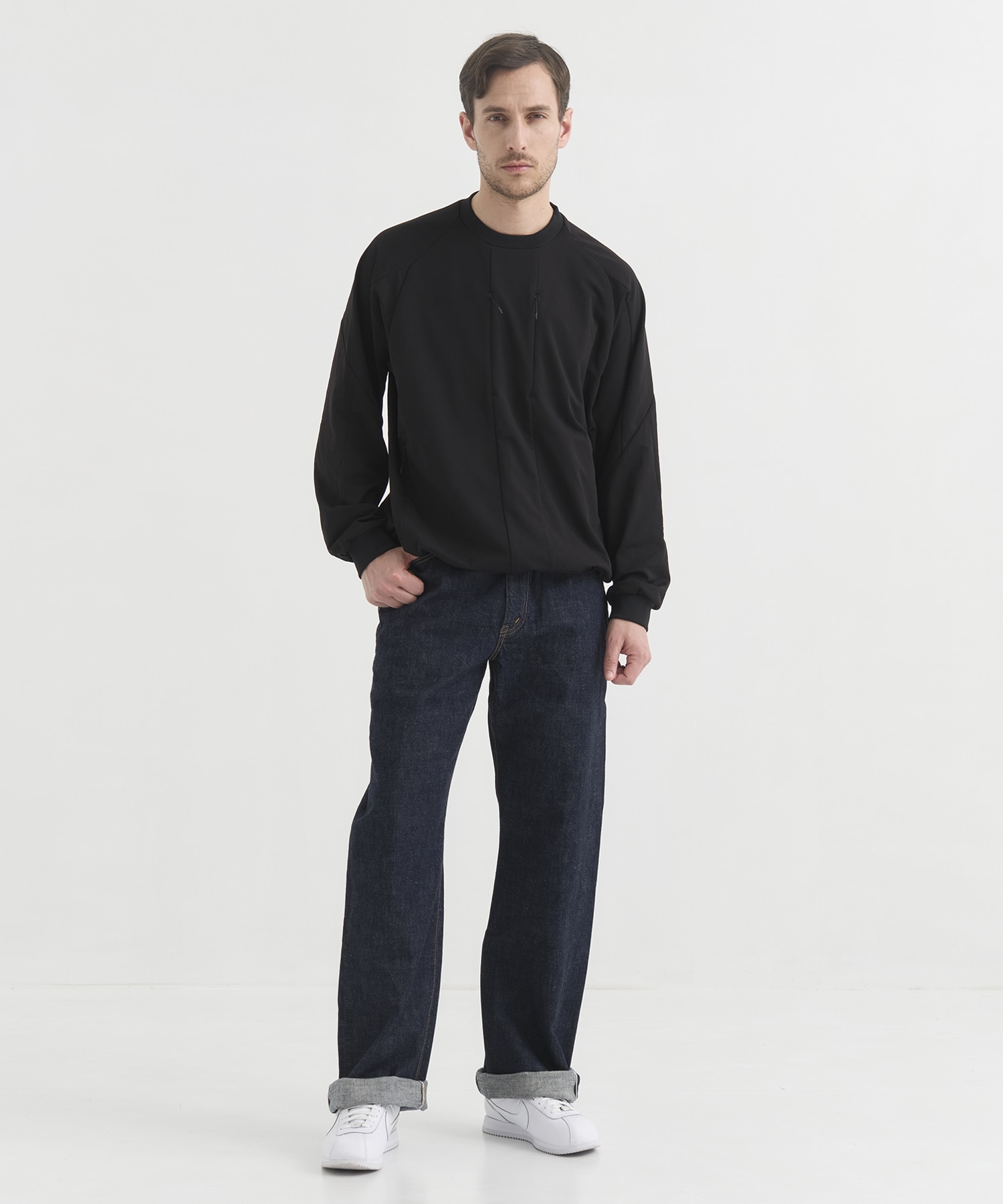 別注BLK SUPER LIGHT SWEAT PO White Mountaineering