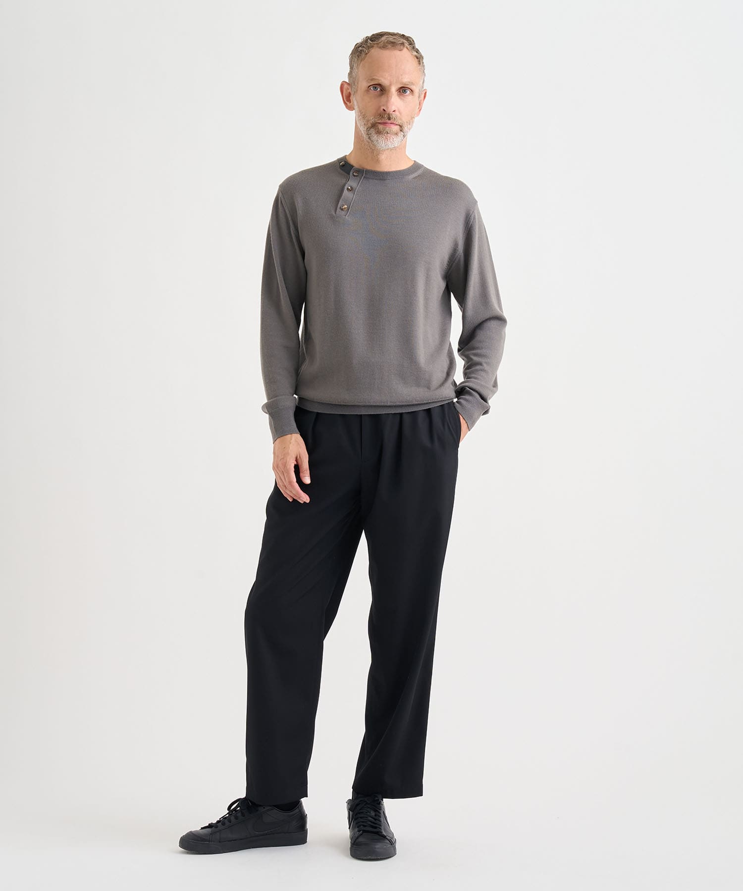別注WOOL CREW-NECK KNIT PULLOVER IRENISA