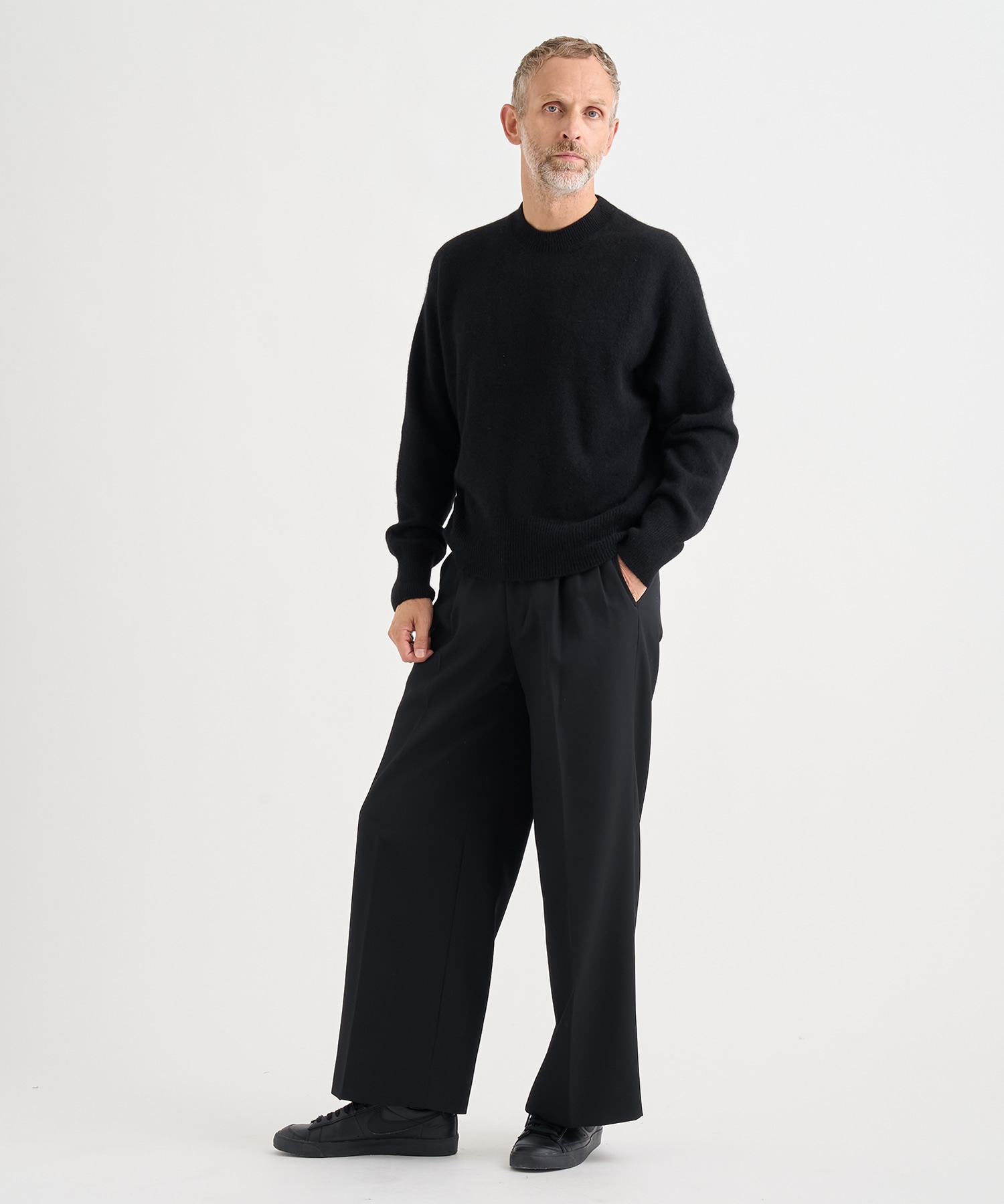 Cashmere Wholegarment Crewneck Sweater YOKE