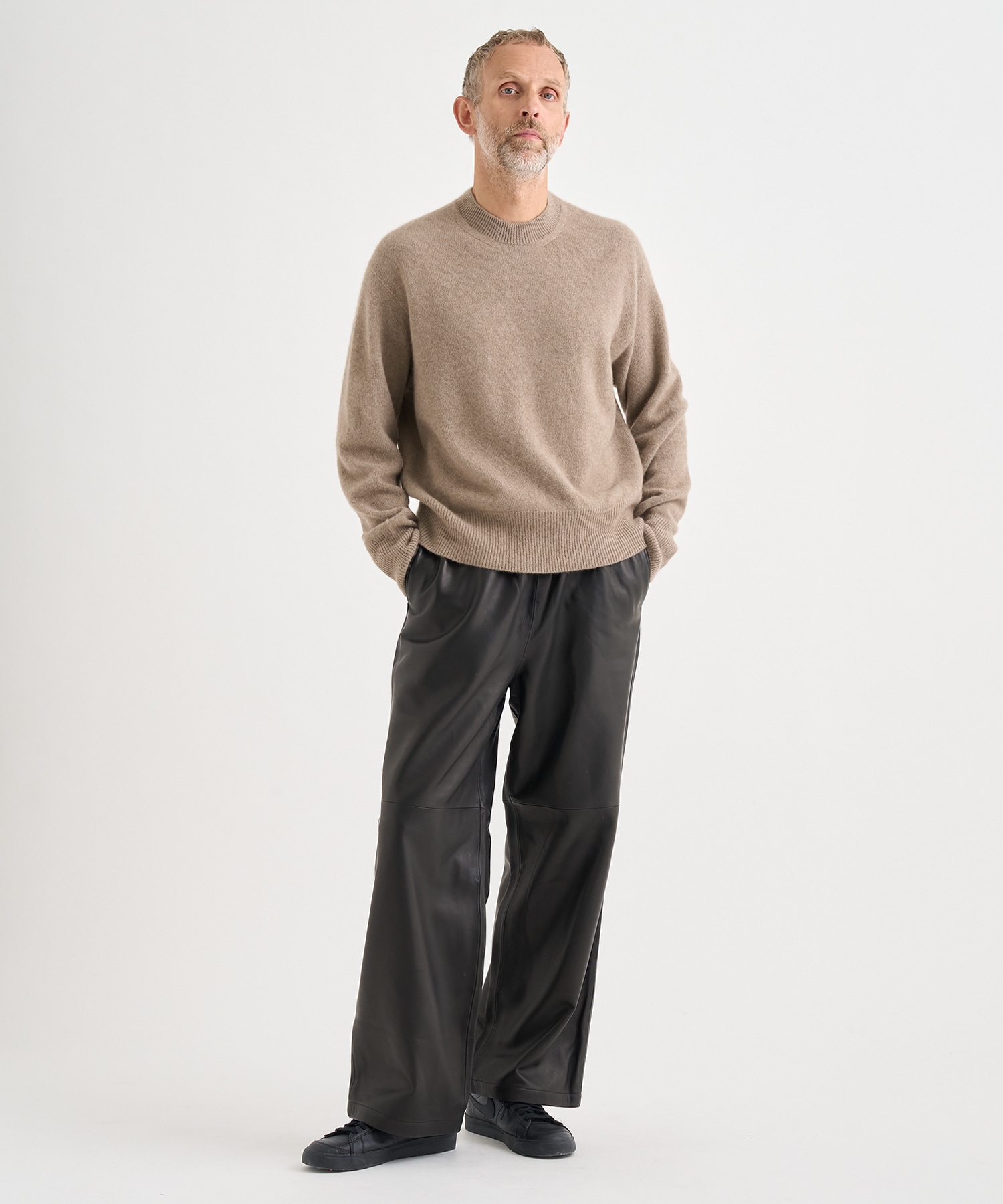 Cashmere Wholegarment Crewneck Sweater YOKE