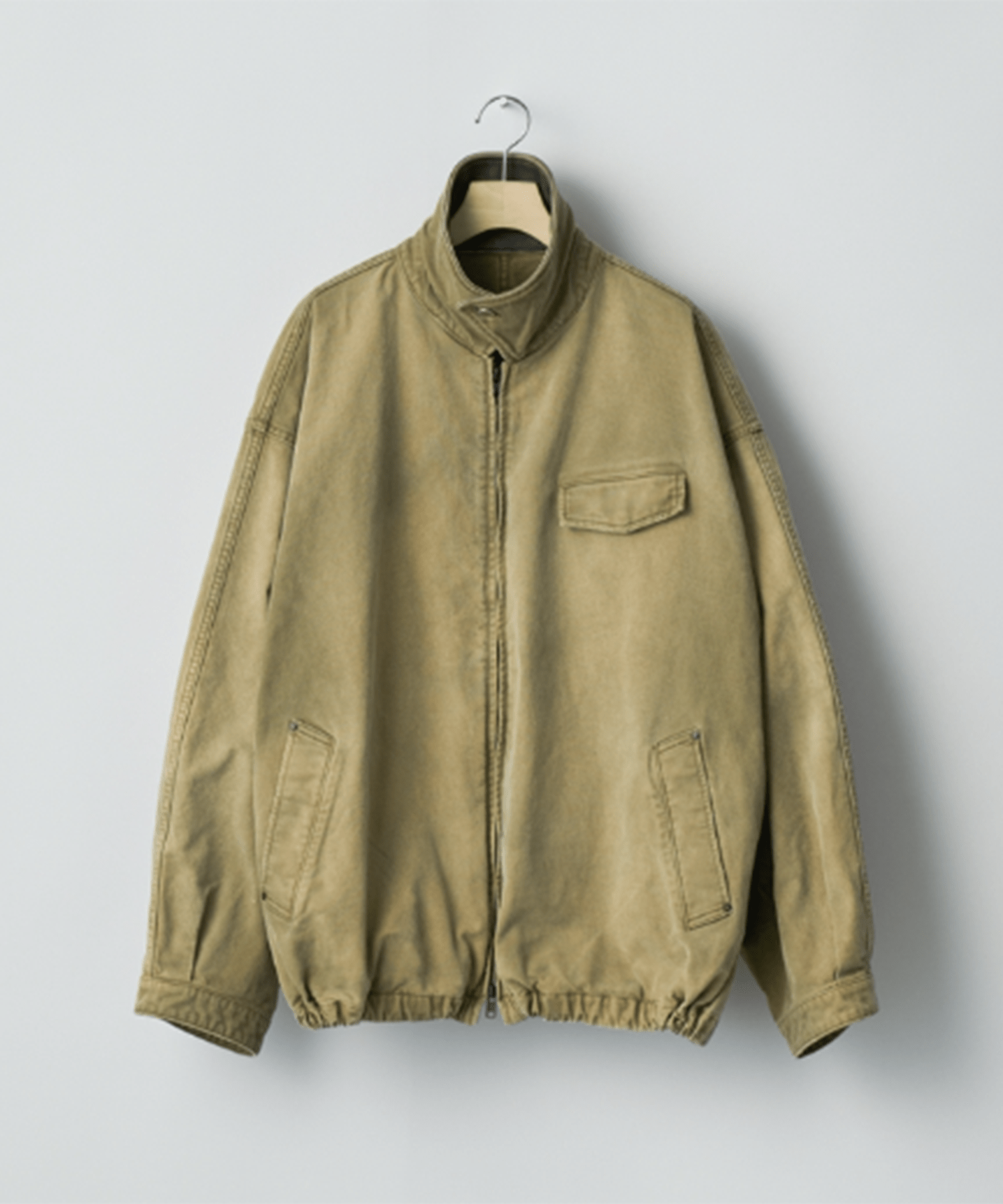 SULFUR DYED WHIP CORD VINTAGE ZIP JACKET ssstein