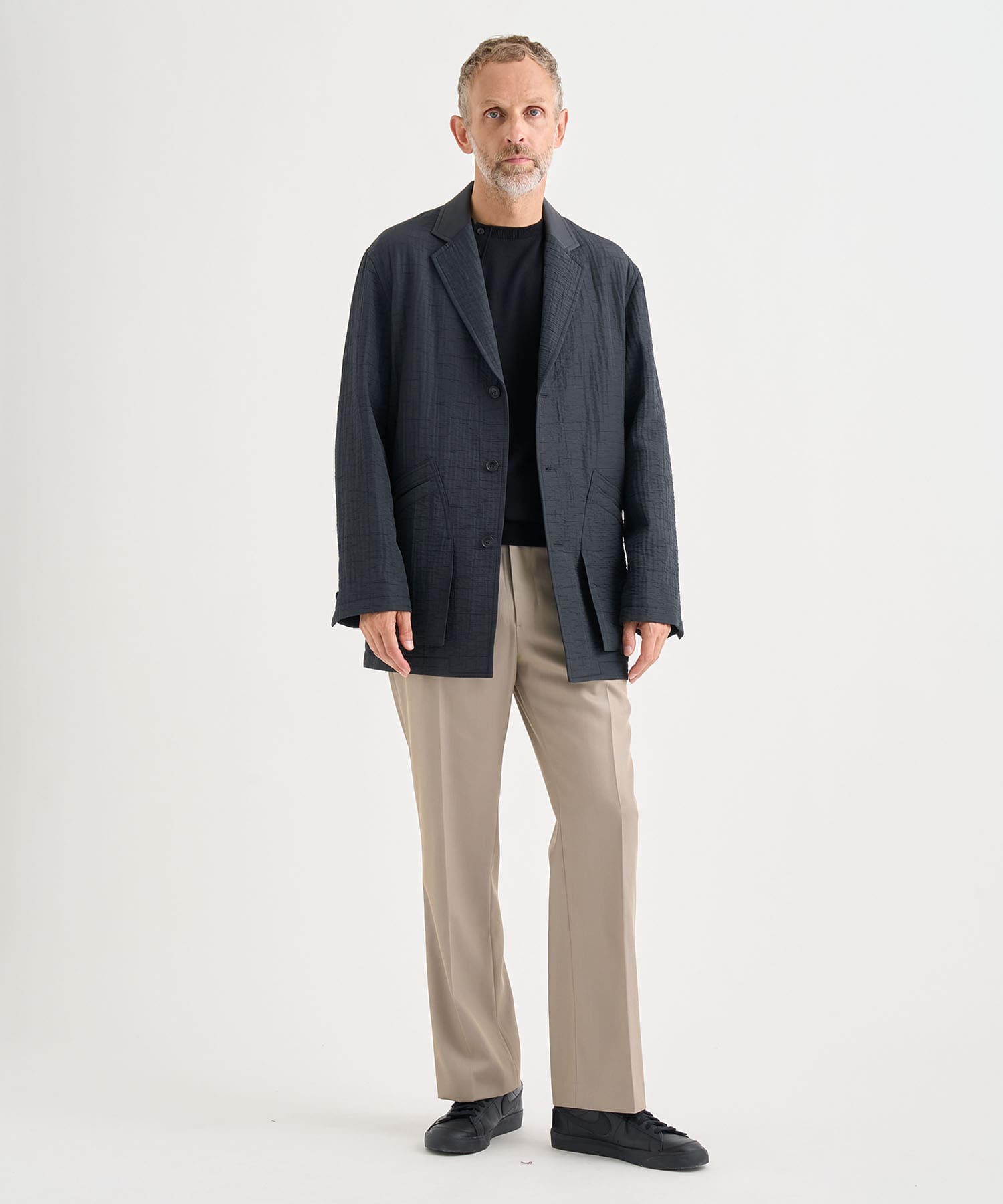 LEATHER -COLLAR JACKET IRENISA