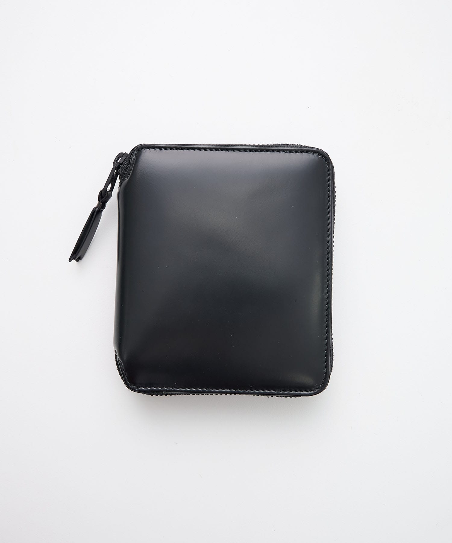 VERY BLACK LEATHER LINE B FPLD ZIP WALLET Wallet Comme des Garcons