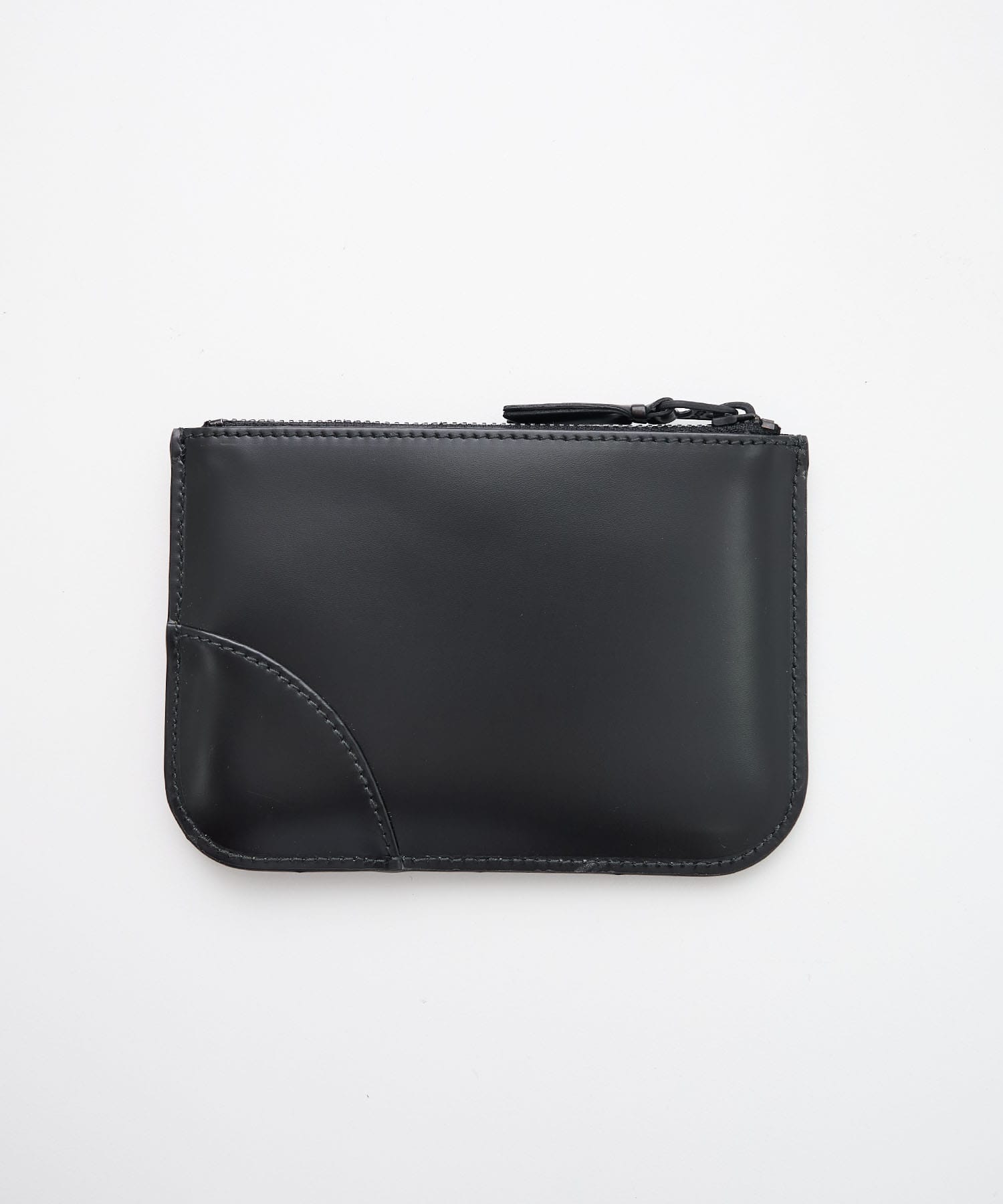 VERY BLACK LEATHER LINE E ZIP CASE Wallet Comme des Garcons