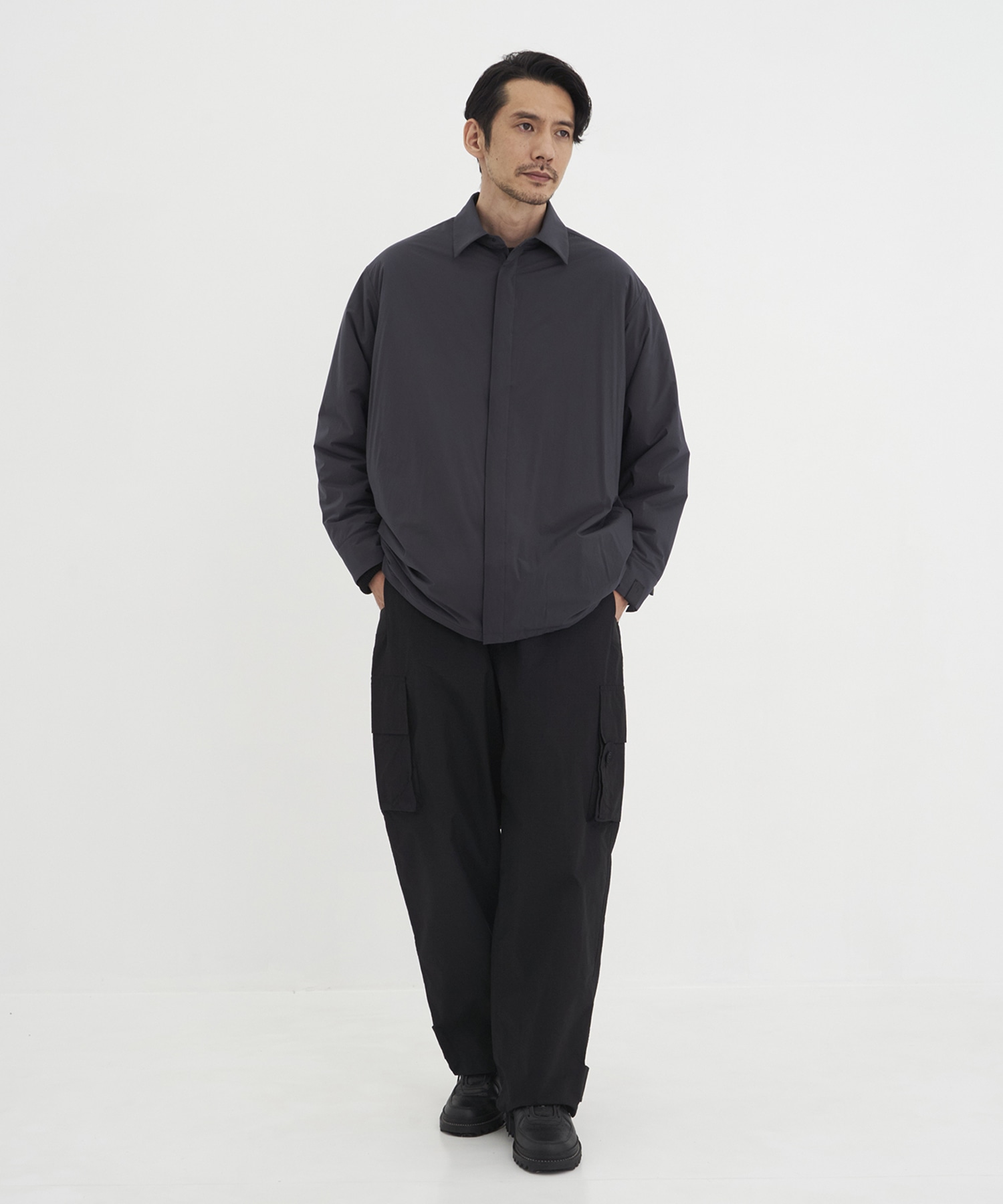 2252-BL20-003 PADDED OVERSHIRT N.HOOLYWOOD