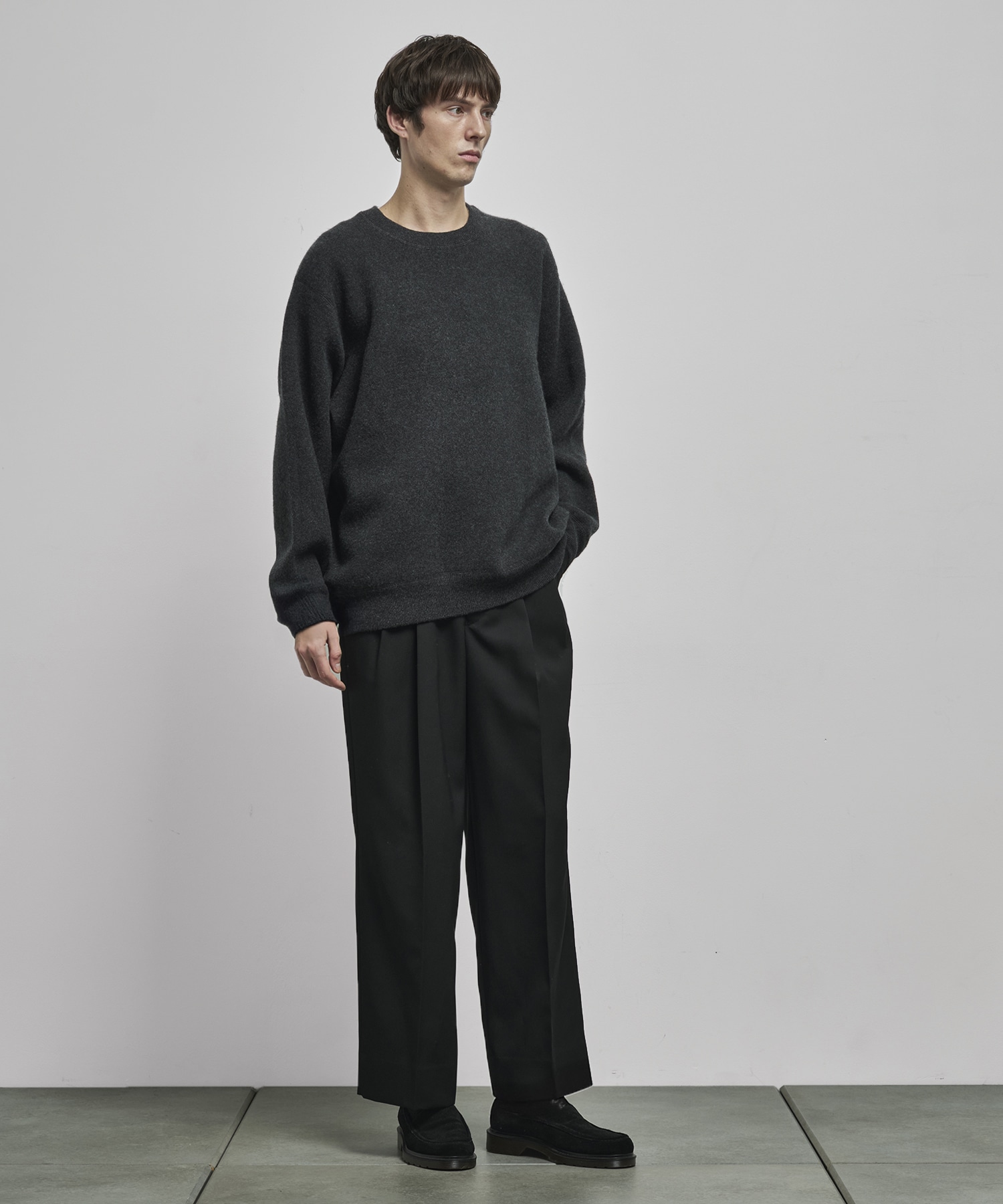 【MENS】CASHMERE REVERSIBLE PULLOVER CASHMERE CASHMERE