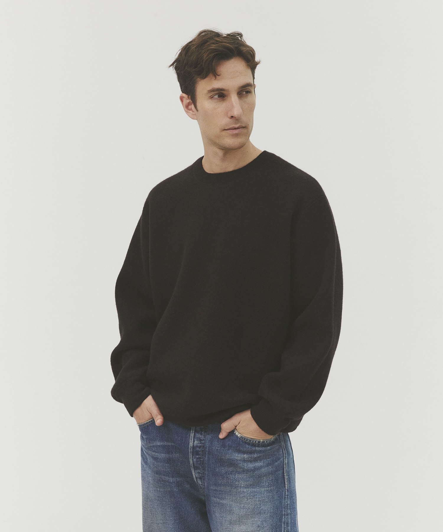 CASHMERE REVERSIBLE PULLOVER CASHMERE CASHMERE