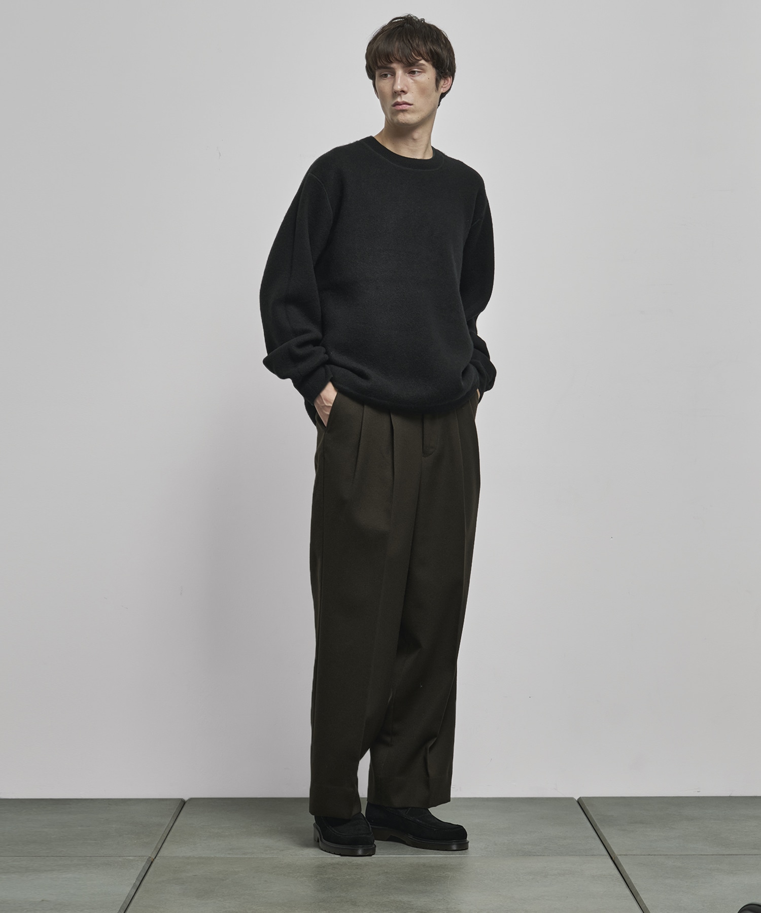 【MENS】CASHMERE REVERSIBLE PULLOVER CASHMERE CASHMERE