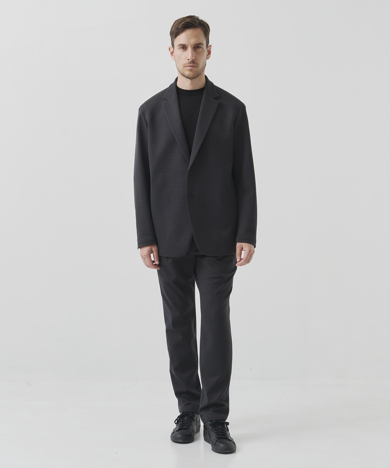 Washable Super180s Strech Ponch Tapered Pants THE TOKYO