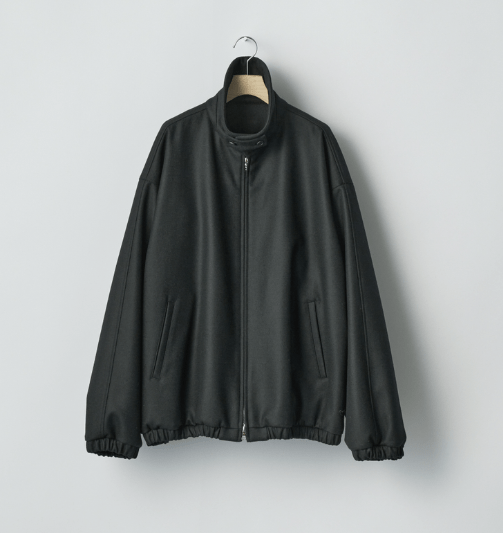 MELTON OVERSIZED ZIP JACKET ssstein