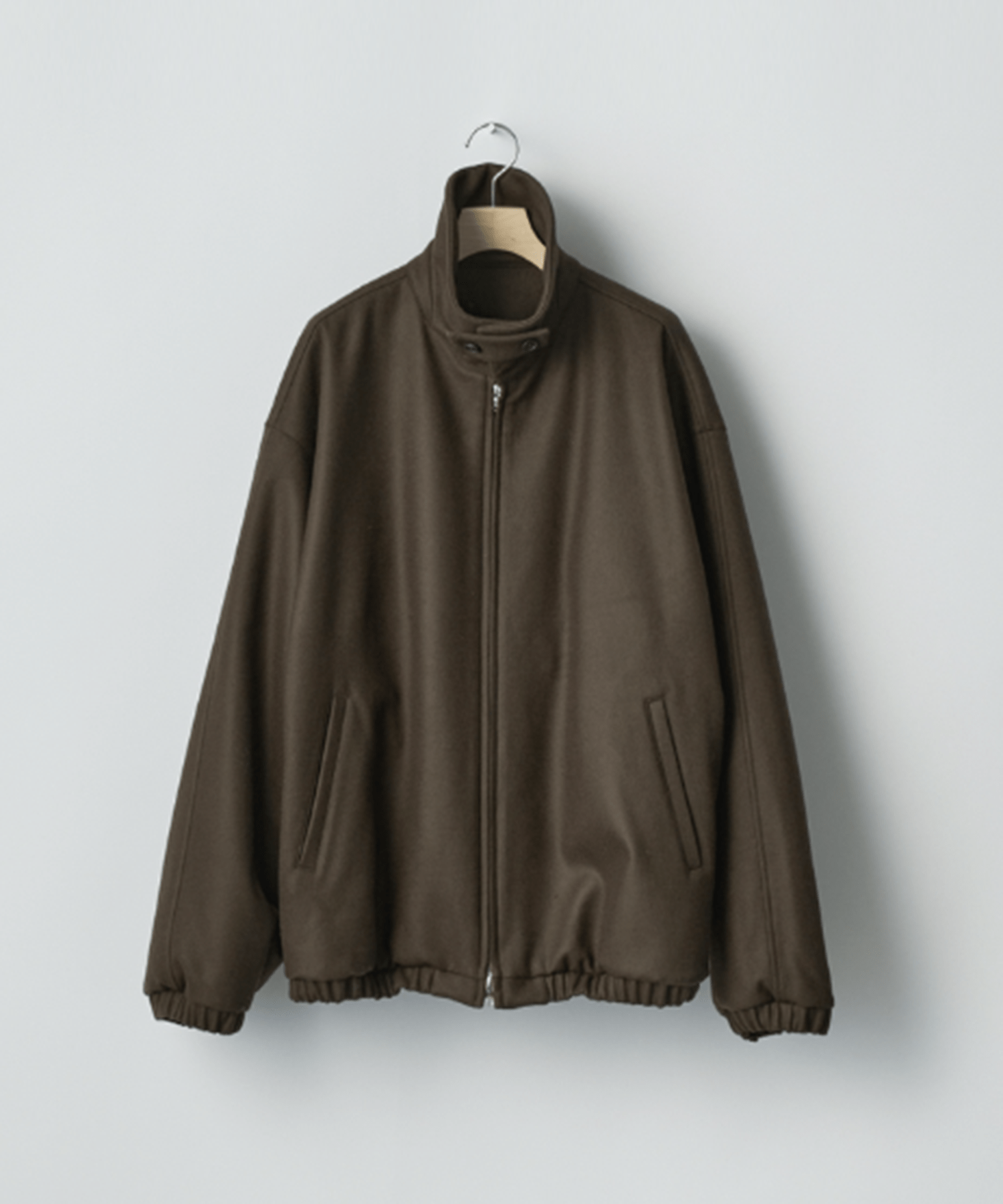 MELTON OVERSIZED ZIP JACKET ssstein