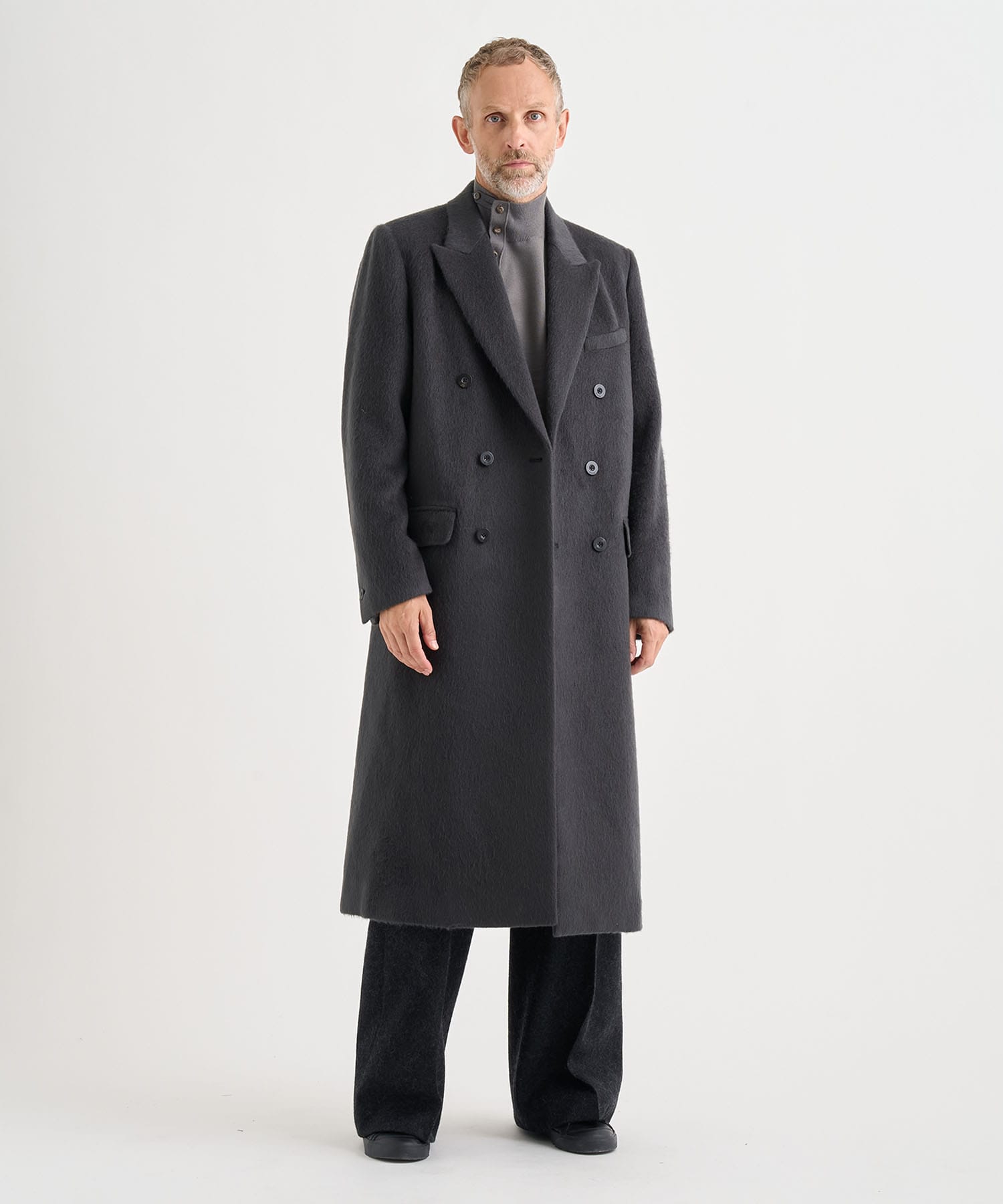 DOUBLE-BREASTED CHESTER COAT IRENISA