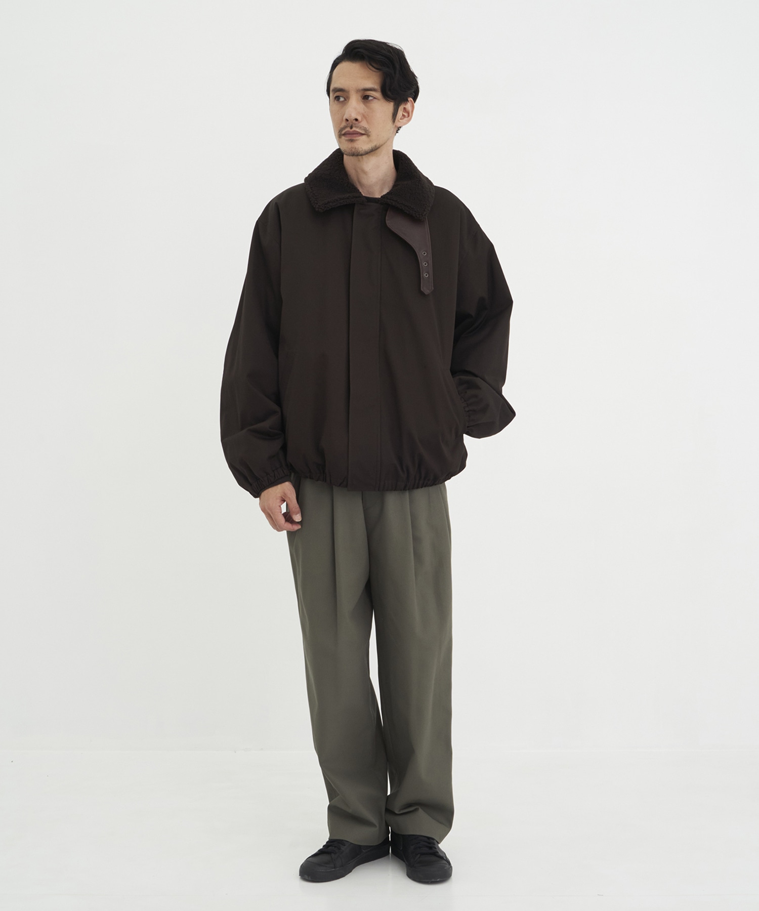 MOUTON COLLAR PADDED JACKET ssstein