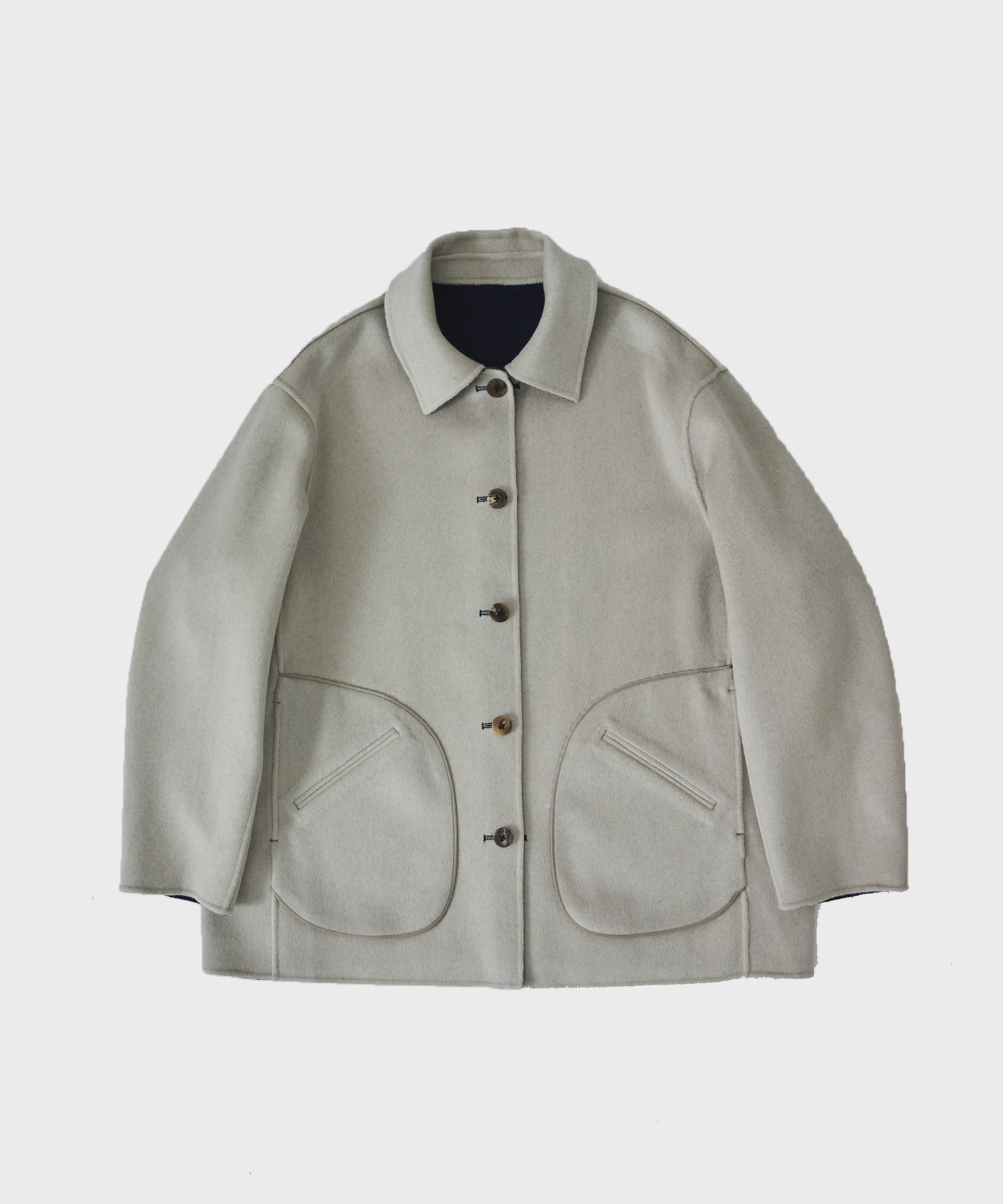 ジャケット・アウター WOOL CASHMERE SHORT COAT CASHMERE/SILK/WOOL SHORT COAT | CASHMERE CASHMERE THE TOYKO