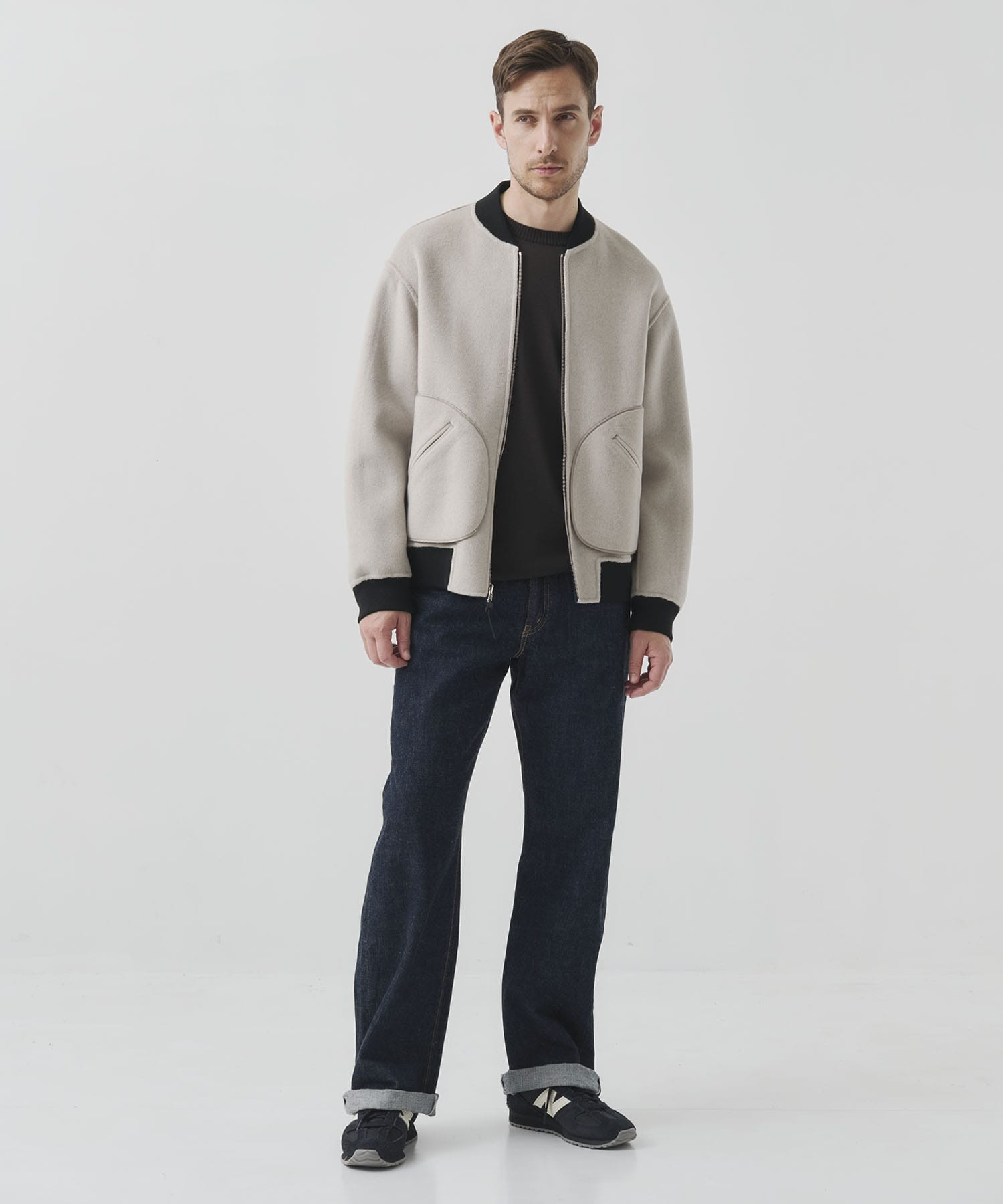 CASHMERE/SILK/WOOL MA-1 CASHMERE CASHMERE