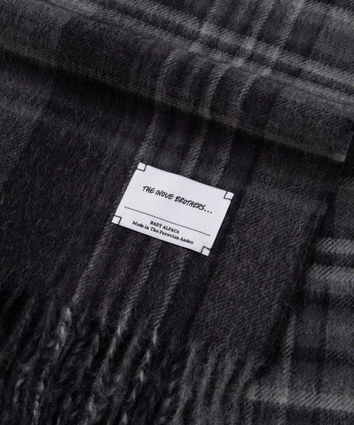 Brushed Scarf Check THE INOUE BROTHERS...