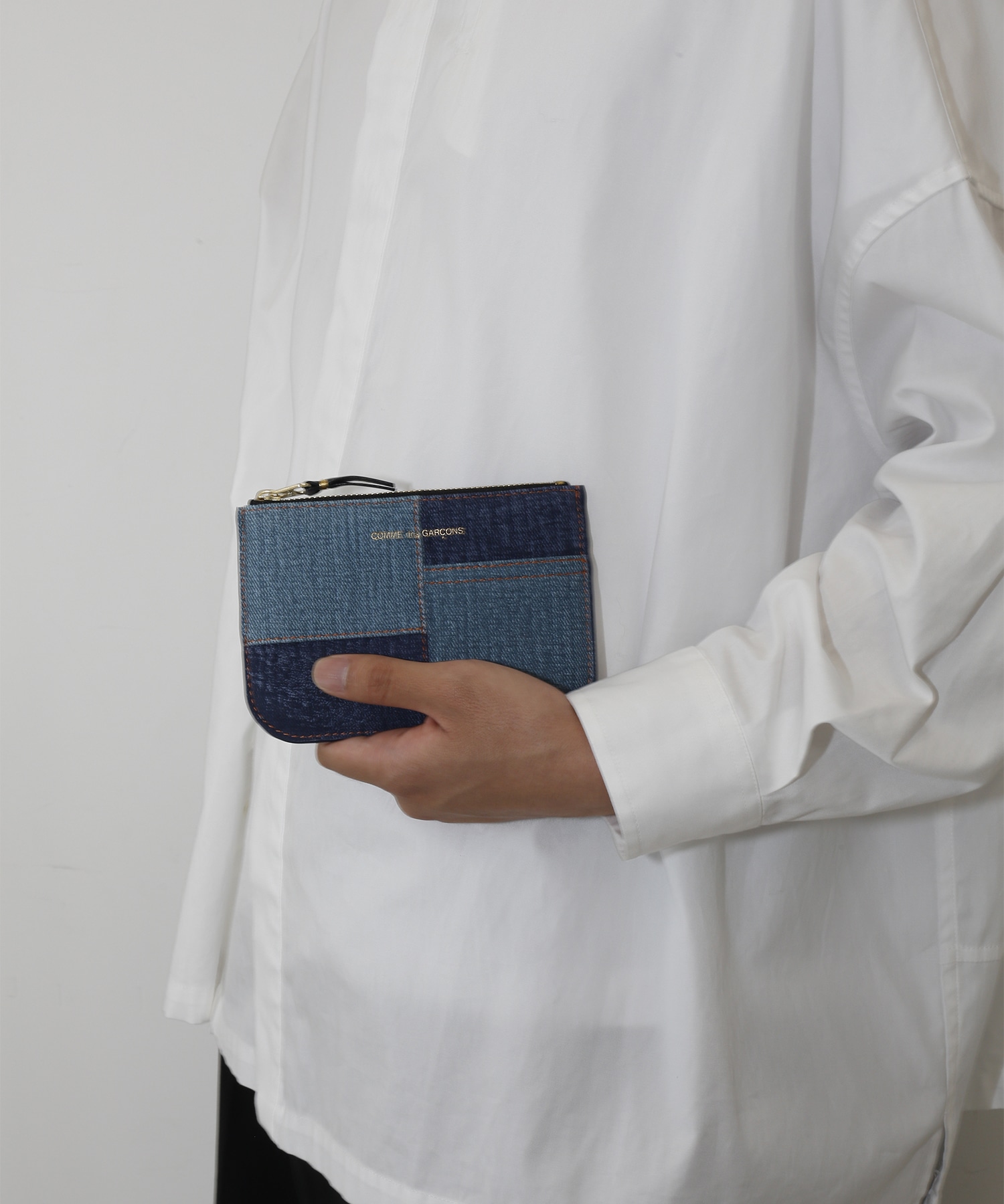 DENIM POCKET ZIP CASE Wallet Comme des Garcons