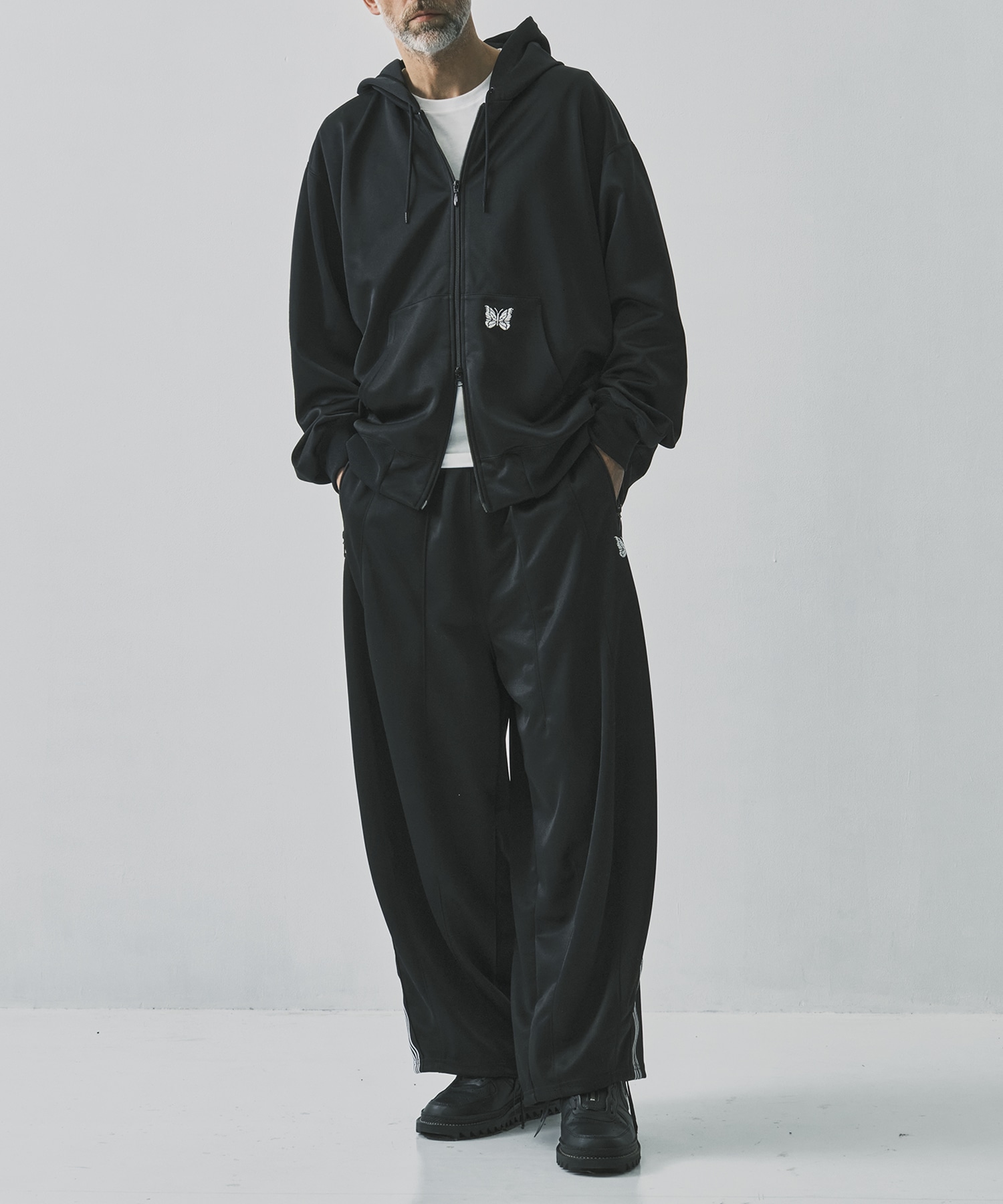 別注Zipped Work Hoody - Poly Smooth NEEDLES