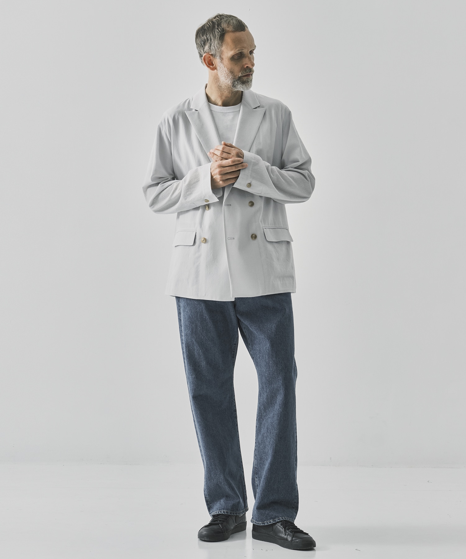 【イレニサ】別注DOUBLE BLEASTED RELAX SHOULDER JACKET IRENISA